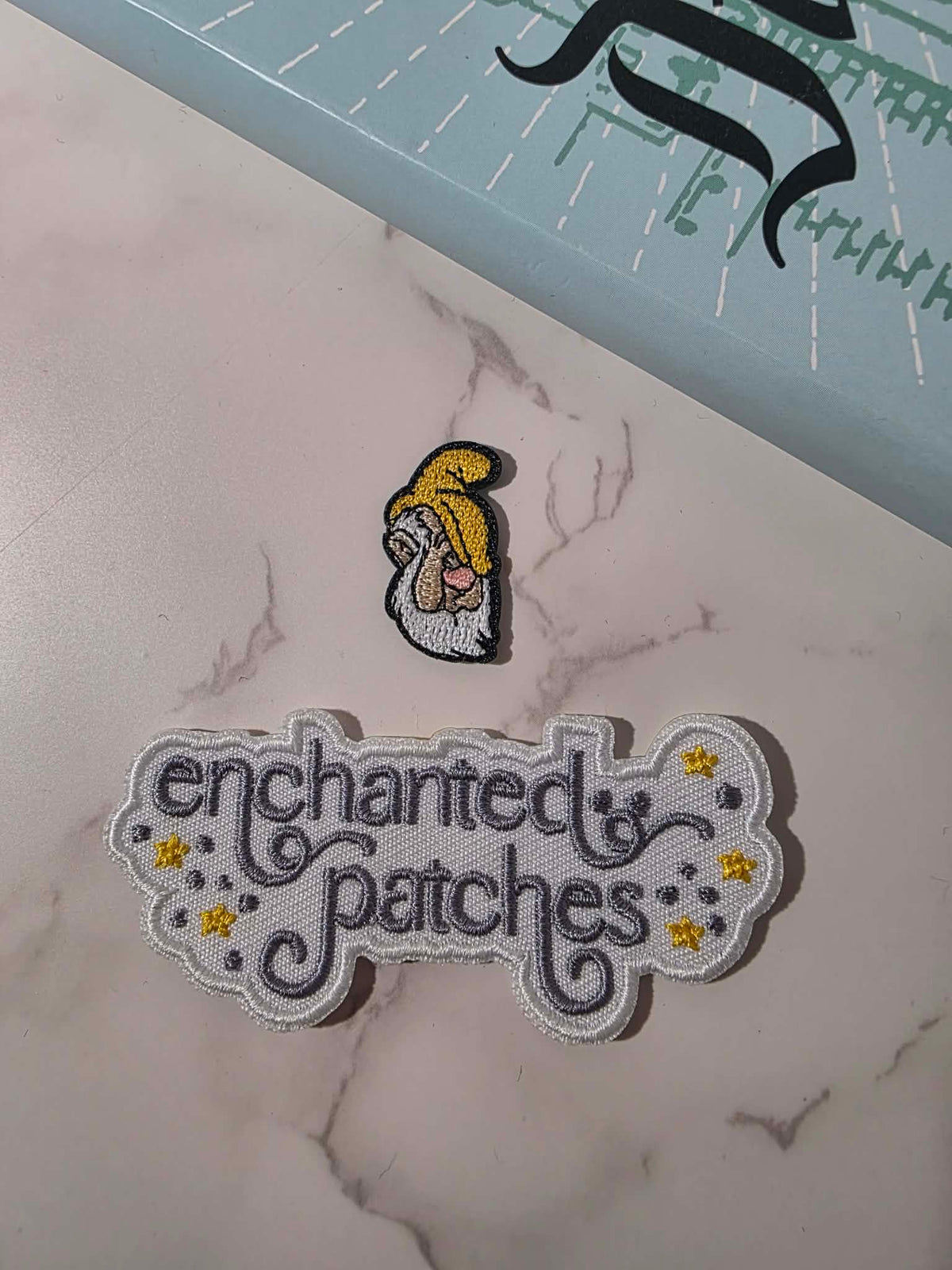 1" Mini Sneezy Dwarf Embroidered Iron On Patch