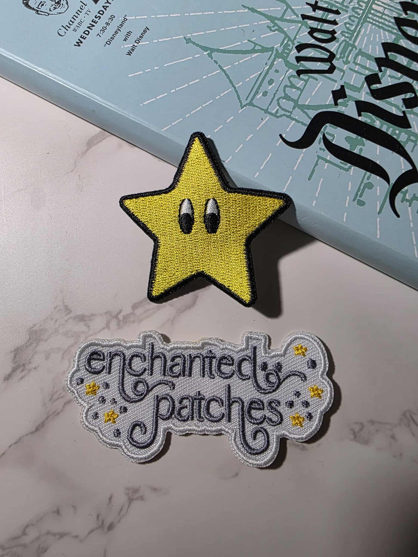 2" Video Game Yellow Star Iron On Patch