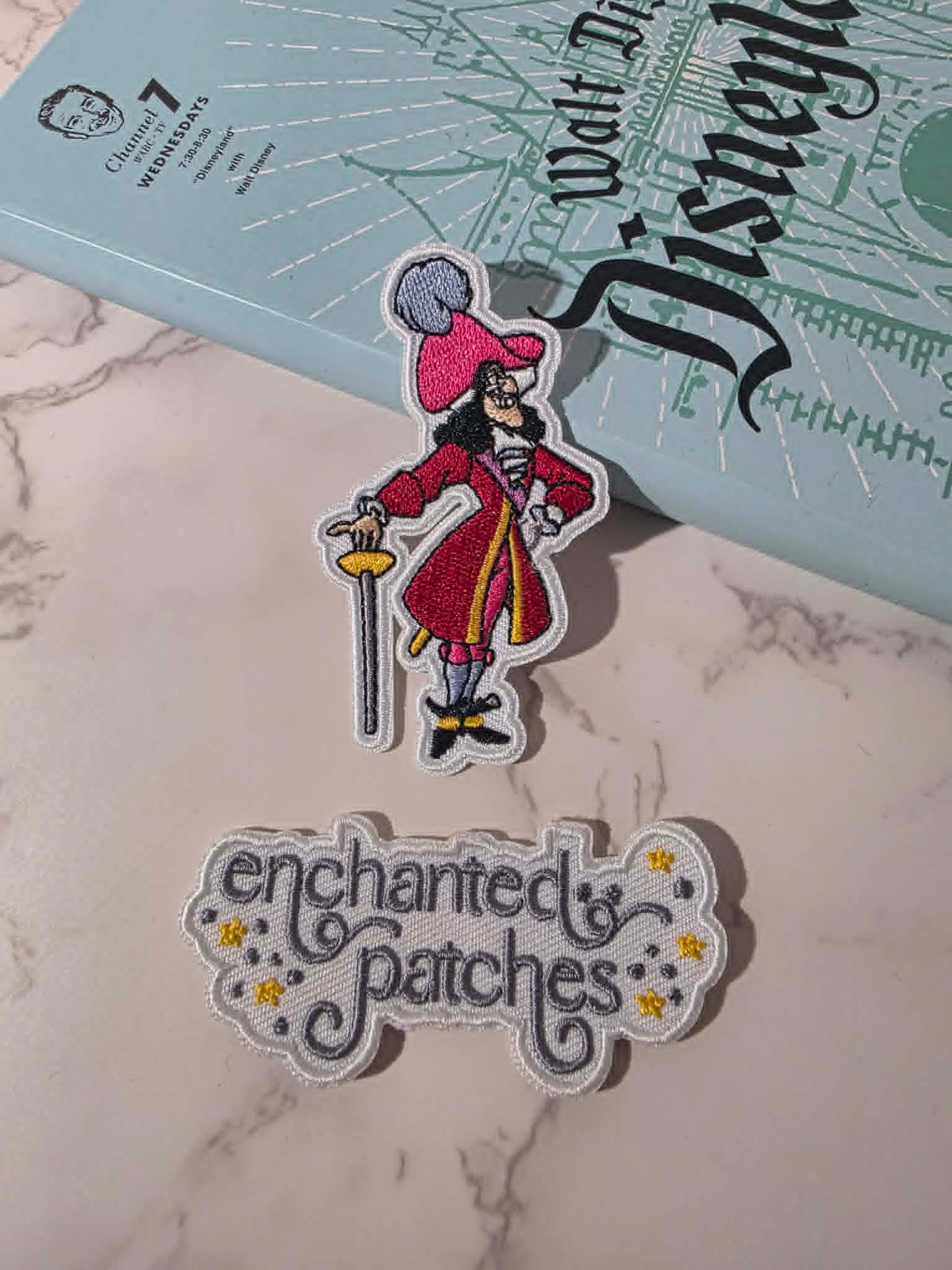 3.25" Captain Villain with Hook Embroidered Iron On Patch