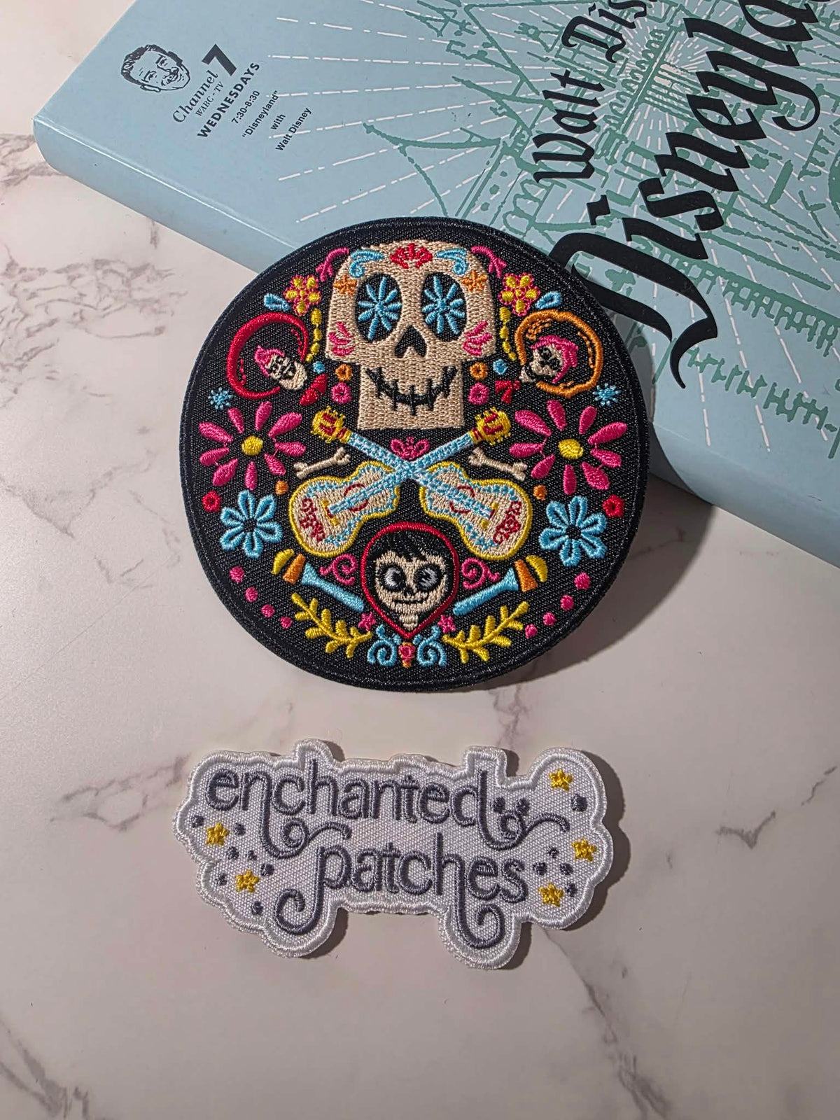 NEW DROP - 3.5" Day of the Dead Miguel Coco Boy Circle Design Embroidered Iron On Patch