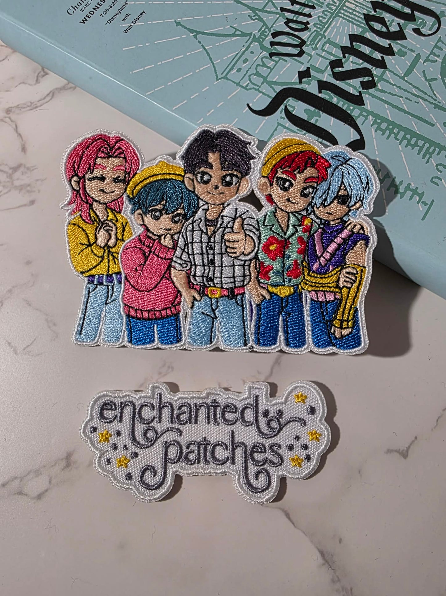 4" K-POP Kawaii Demon Hunters Saja Boys Embroidered Iron On Patch