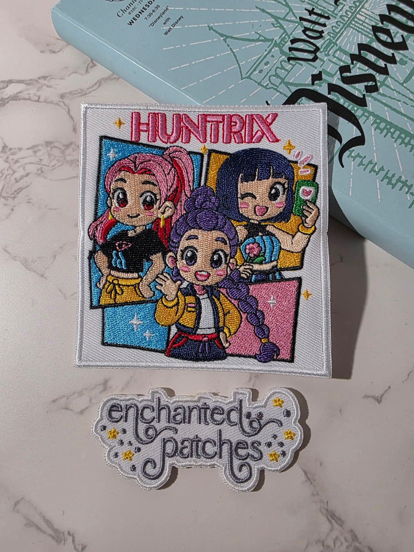 4" K-POP Kawaii Demon Hunters Huntrix Embroidered Iron On Patch