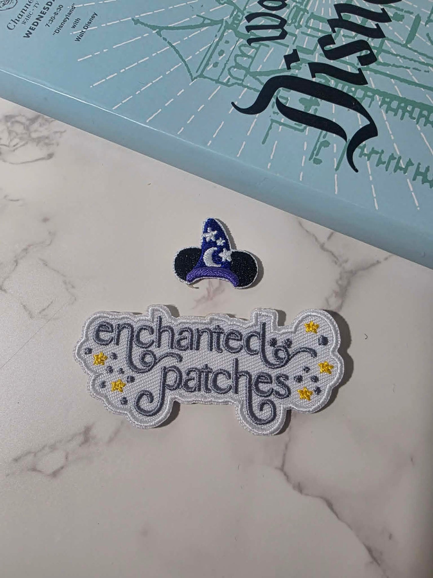 NEW DROP - 1" Mini Happiest Sorcerer Mouse Ears Hat Embroidered Iron On Patch
