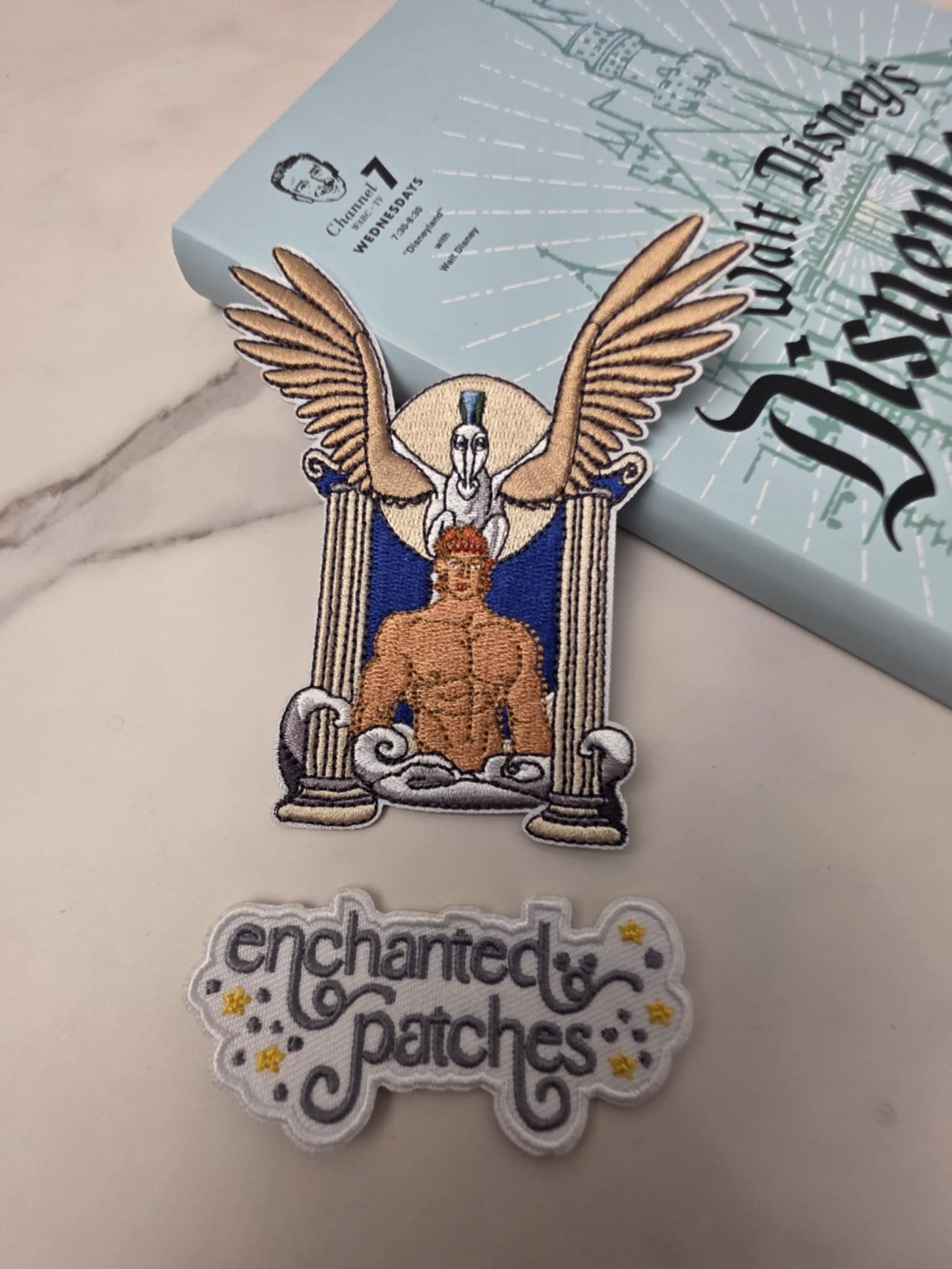 4" Muscle Man with Horse Iron On Patch