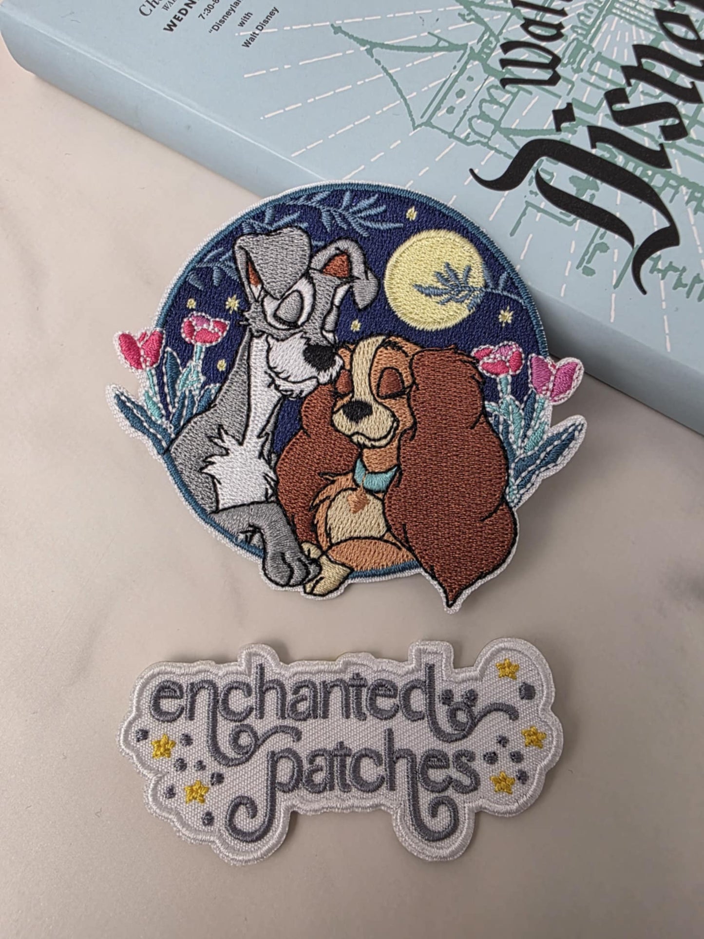 LAST ONE - 3.5" Lady Dog Puppy BFF Couple Love Iron On Patch