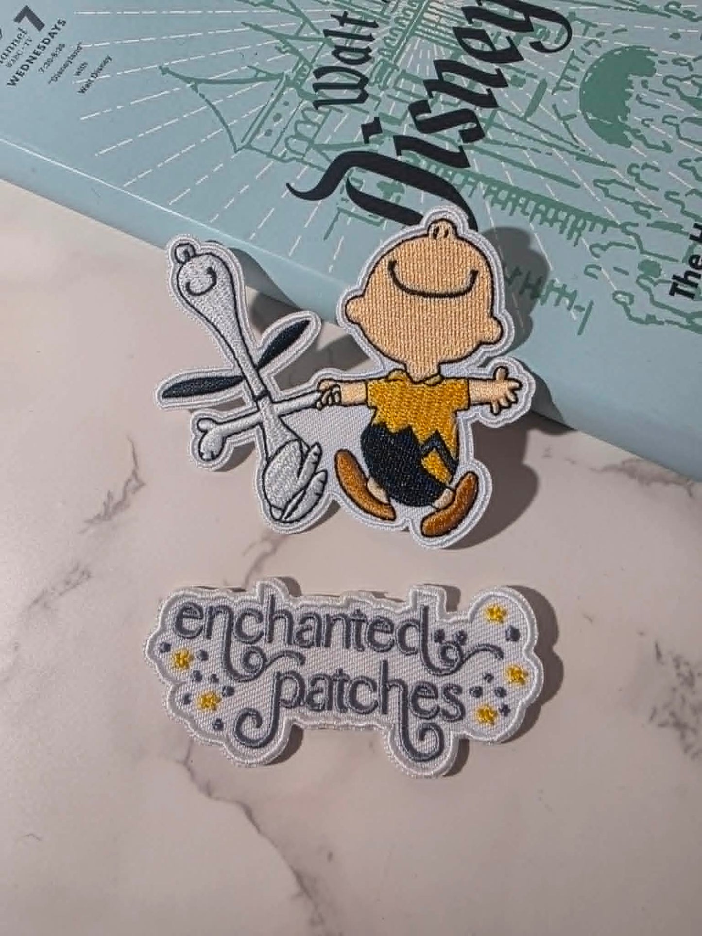 NEW DROP - 3" Beagle Dog with Bestie Charlie Brown Big Smile Embroidered Iron On Patch