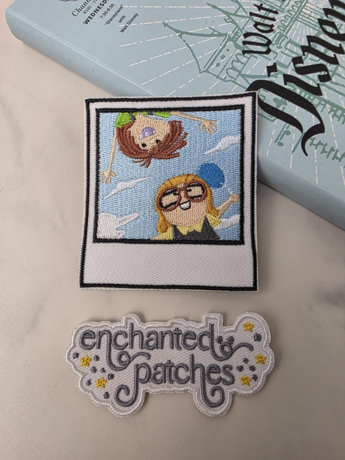 3" Up Balloon House Polaroid Wilderness Younger Couple Embroidered Iron On Patch