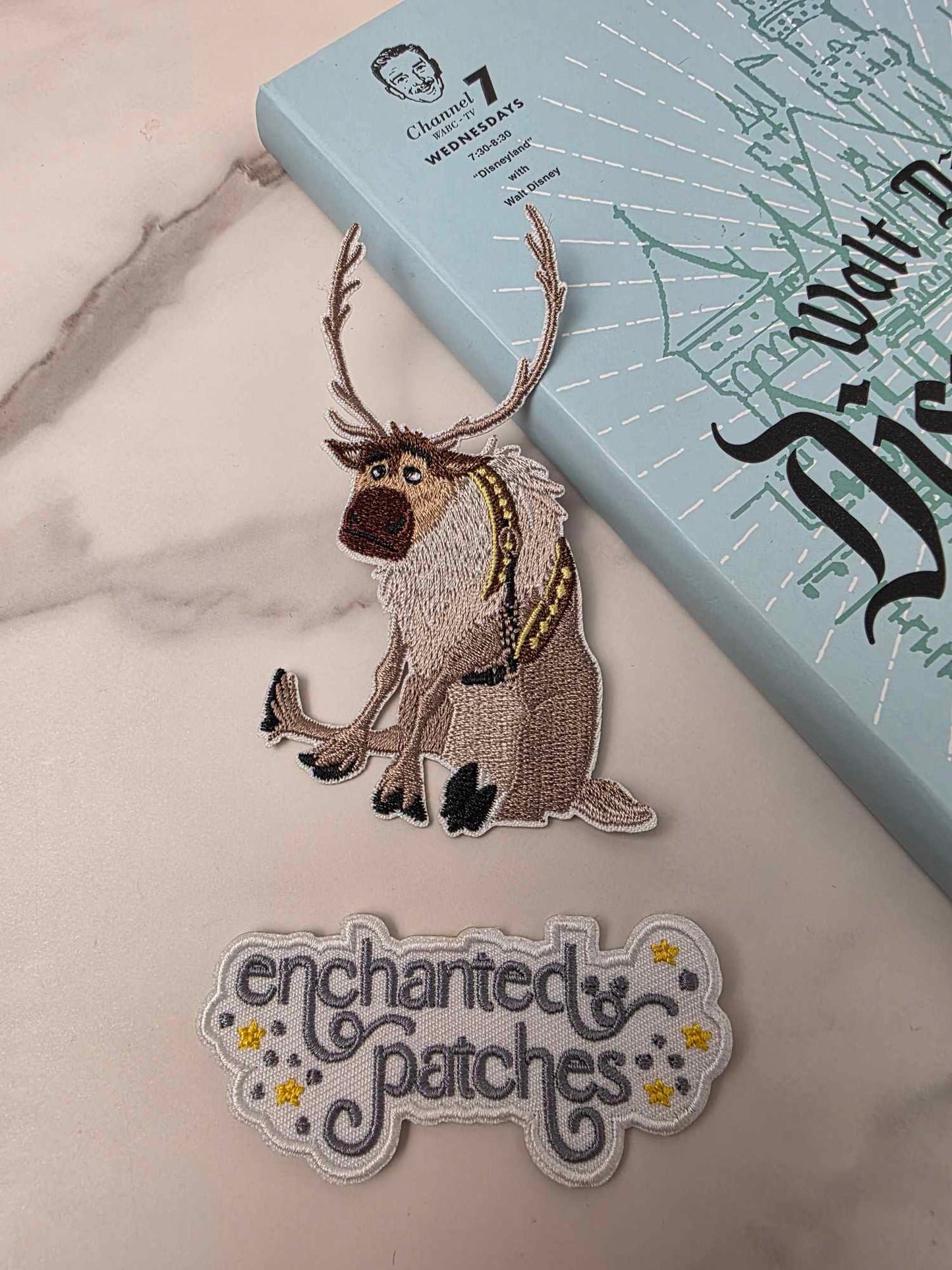 4" Reindeer of Snow Queen Princess Embroidered Iron On Patch