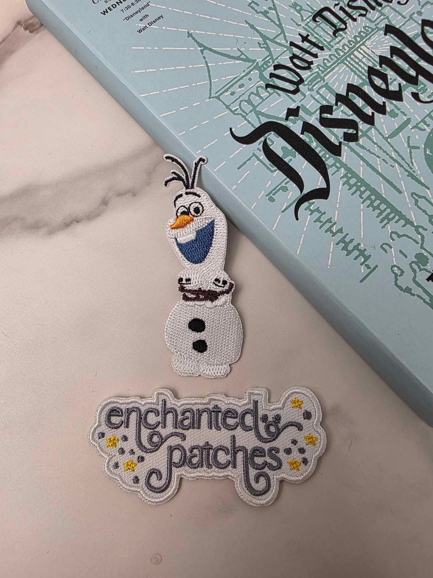 3" Snow Princess Snowman Embroidered Iron On Patch