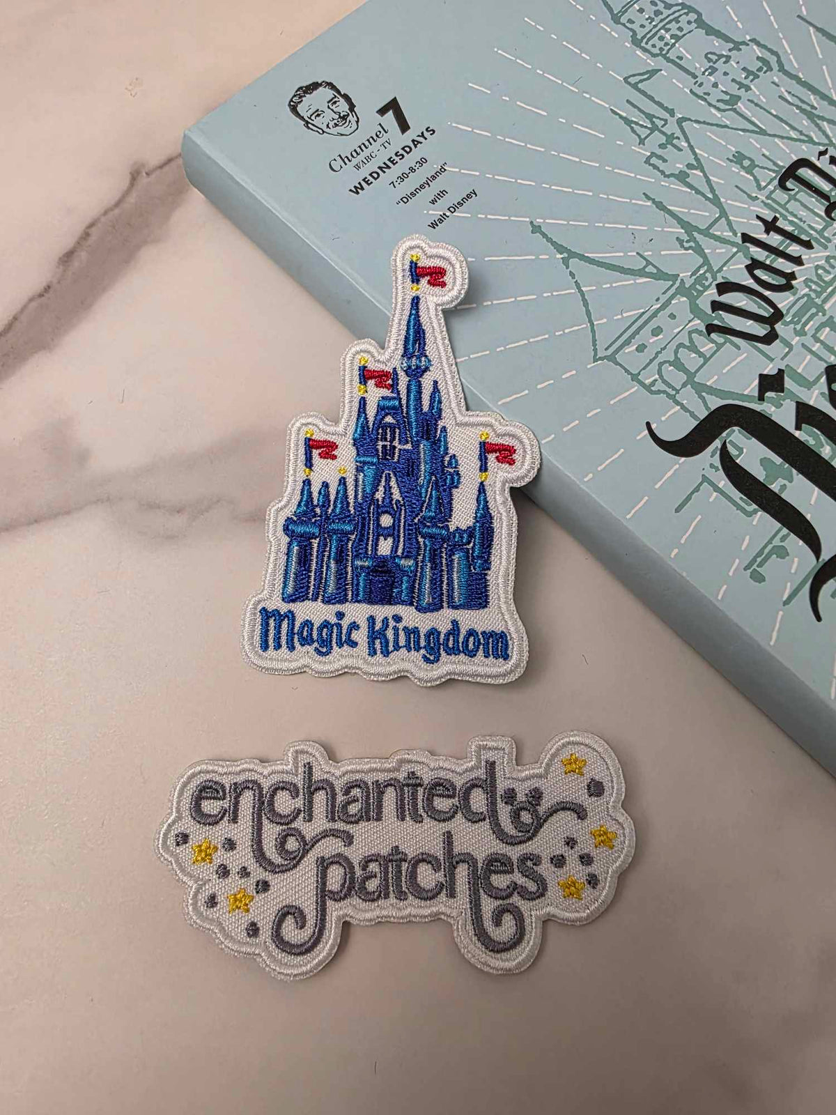 3" WDW Happiest Park World Castle Logo Embroidered Iron On Patch