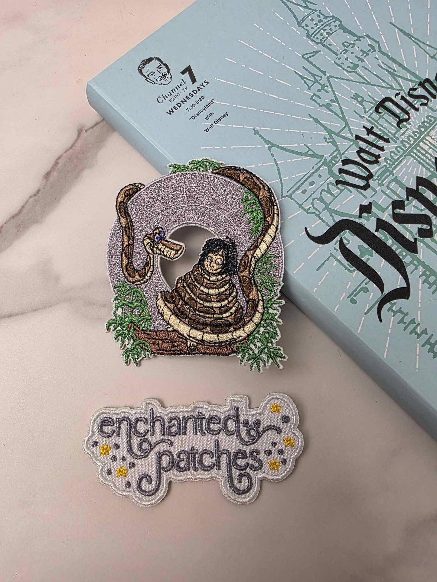 3" Jungle Book Snake Coil Boy Iron on Patch