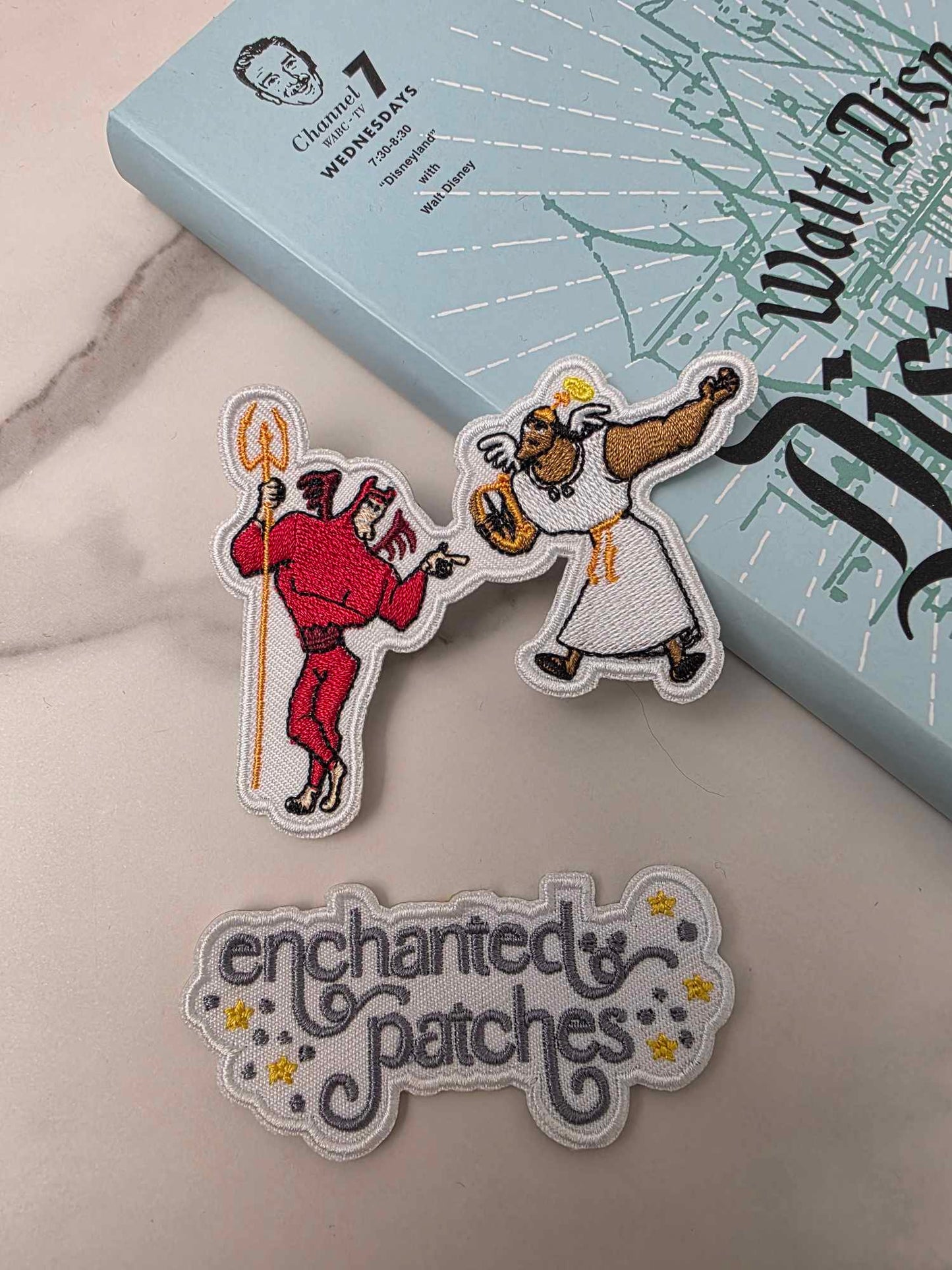 3" Groovy Emperor Devil Angel Embroidered Iron On Patch
