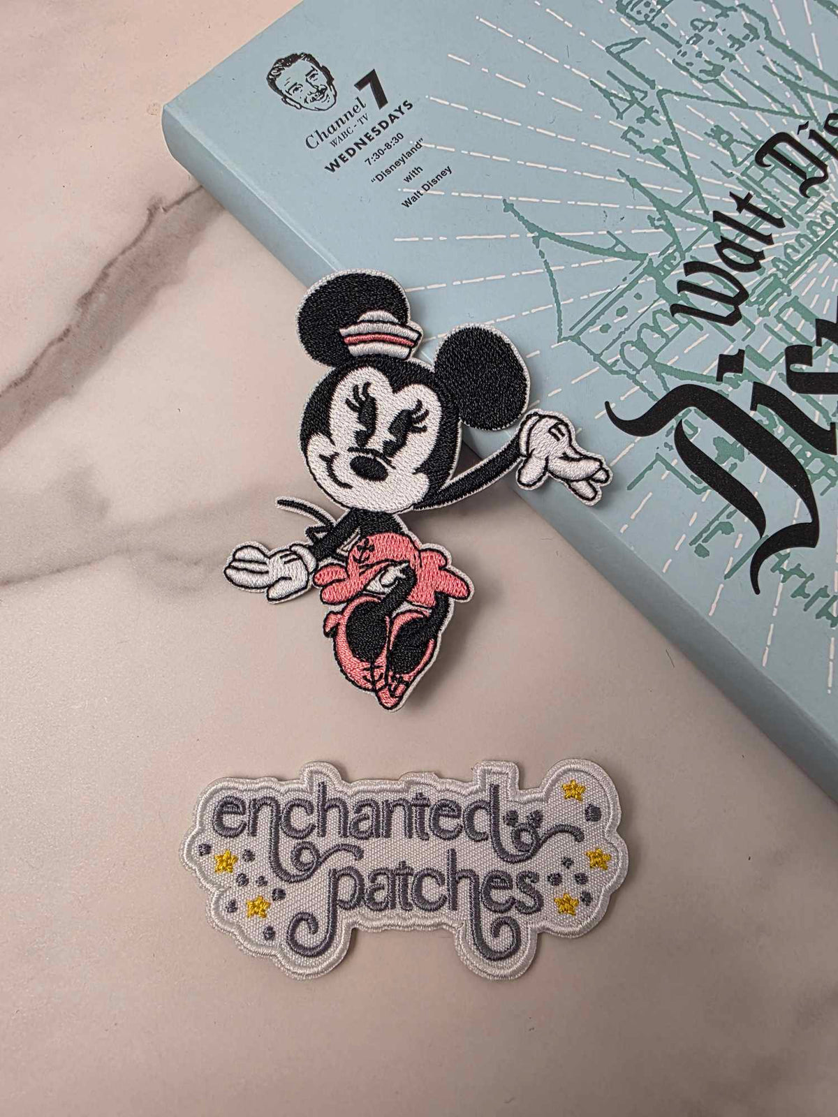 3" Girl Magical Cruise Happiest Park Mouse Sailor Iron On Patch