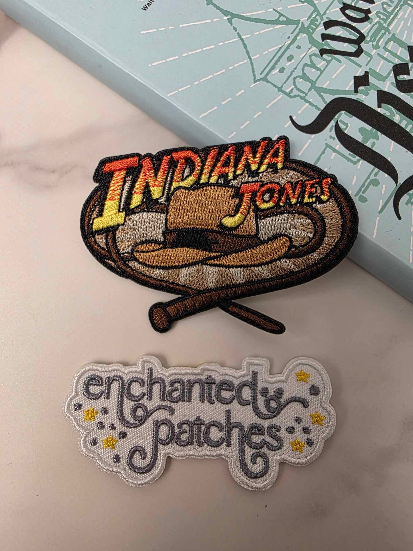 3" Indiana Jones Hat Ride Adventure Logo Hero Man Iron On Patch