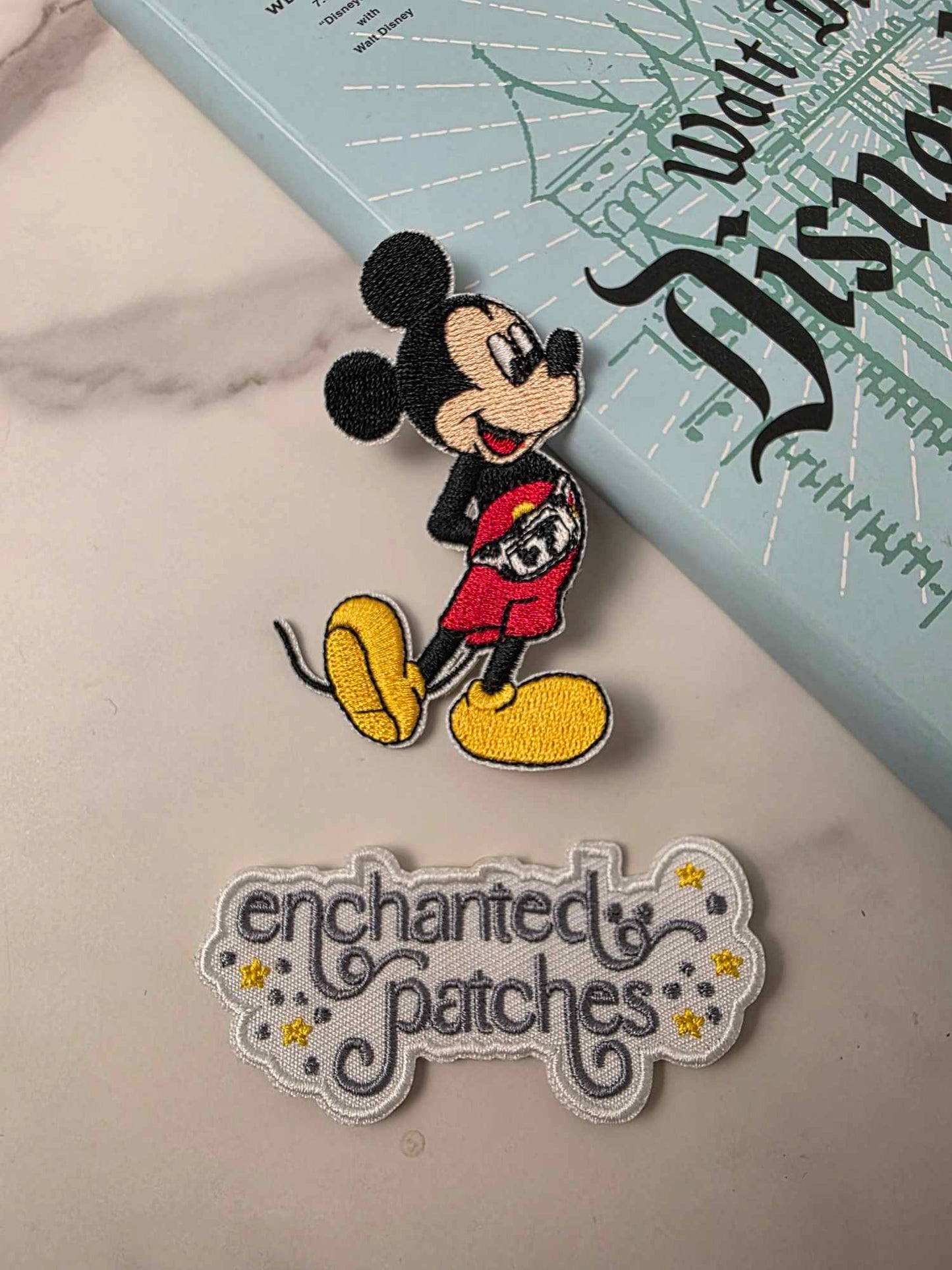 3" Hipster Mouse wearing Fanny Pack Belt Bag Iron On Patch