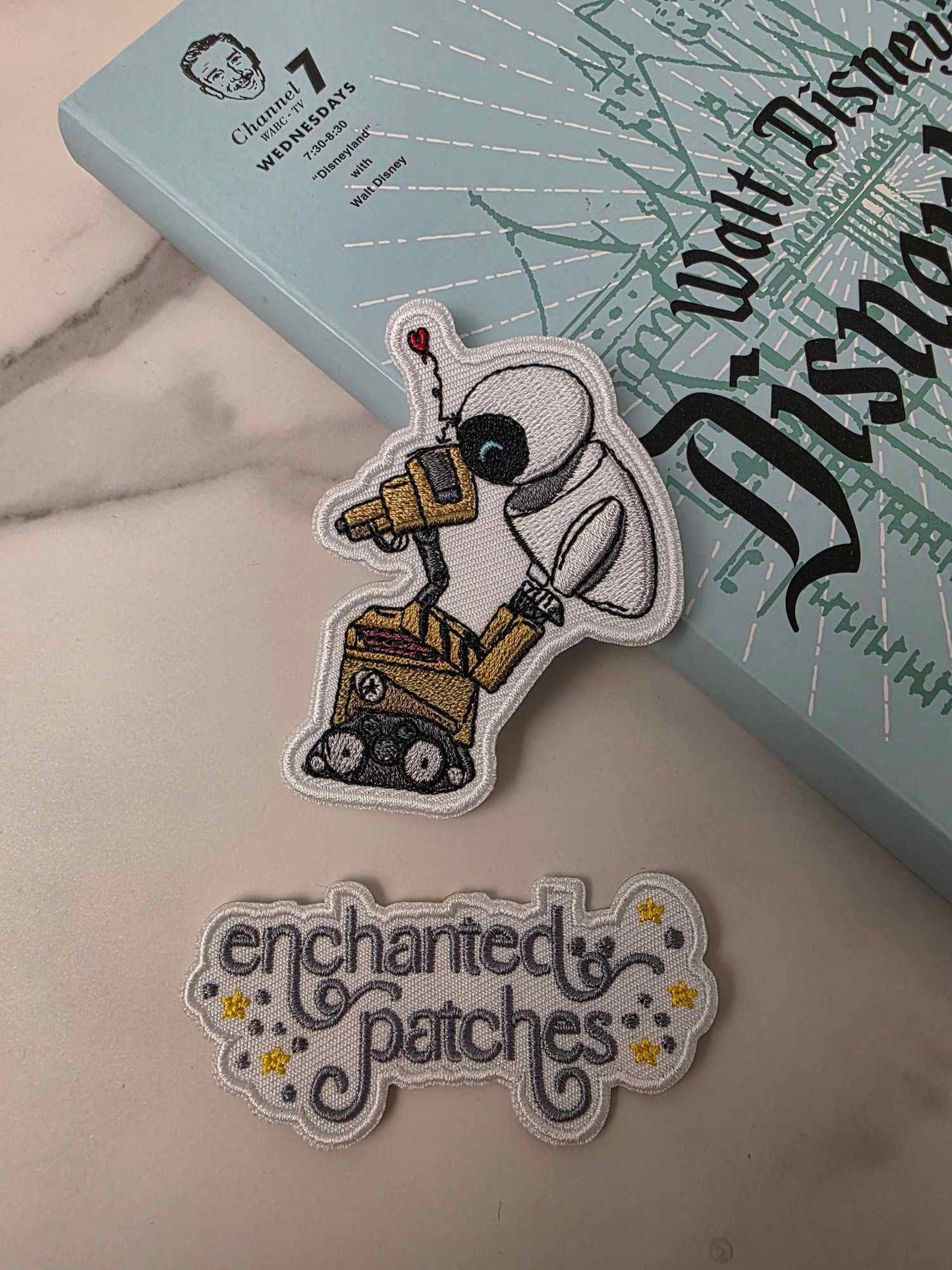 RESTOCKED - 3" Robot and Space Girlfriend Embroidered Iron On Patch