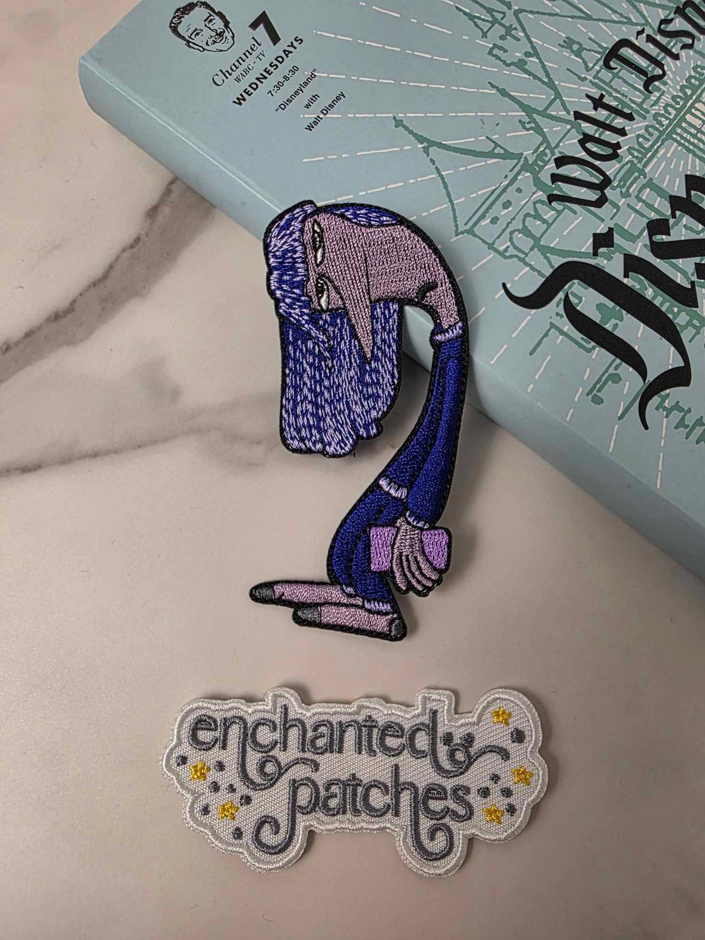 3.5" Purple Boredom Emotion Embroidered Iron On Patch