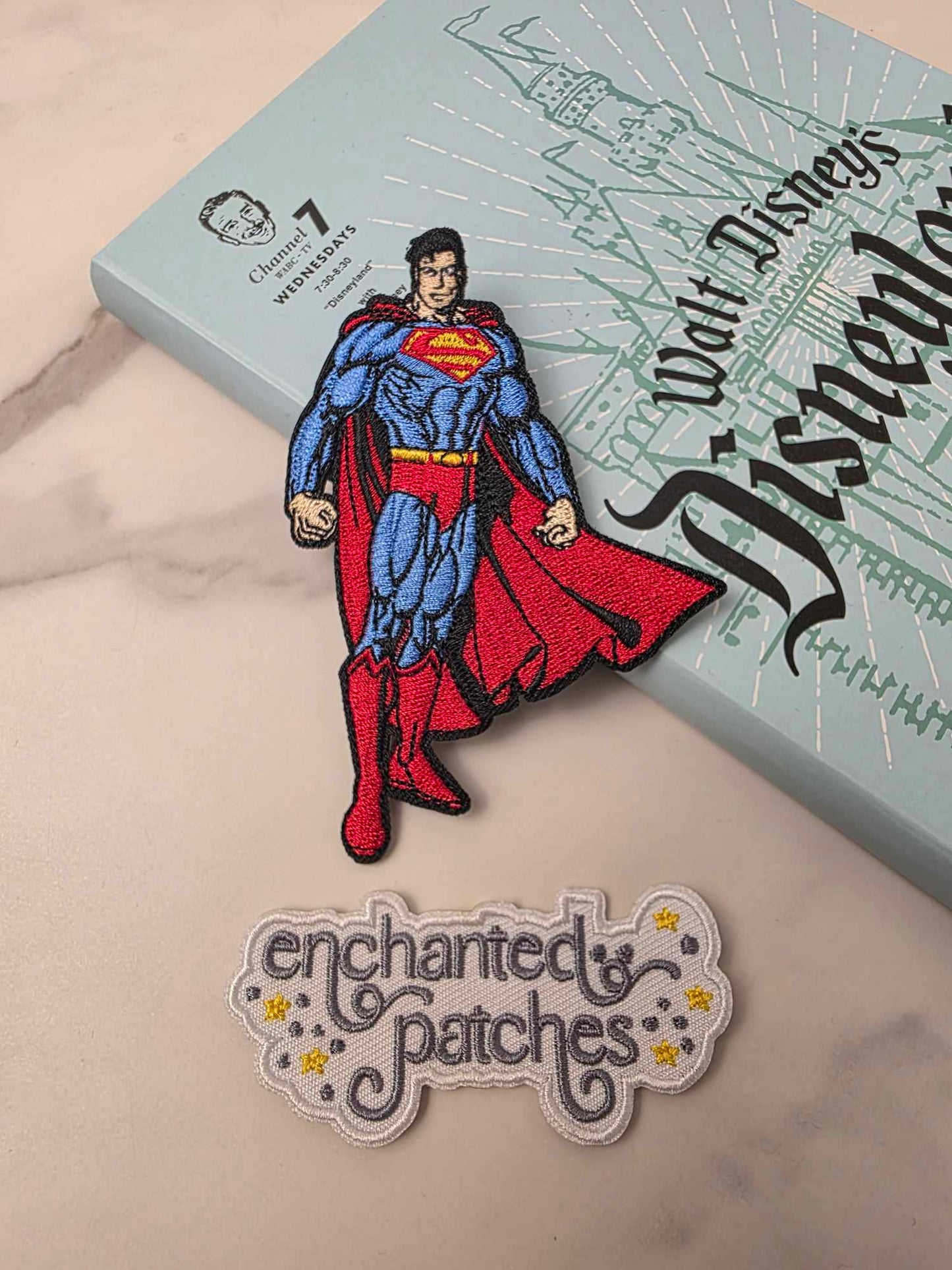 4" Super Hero Superman Logo Embroidered Iron On Patch