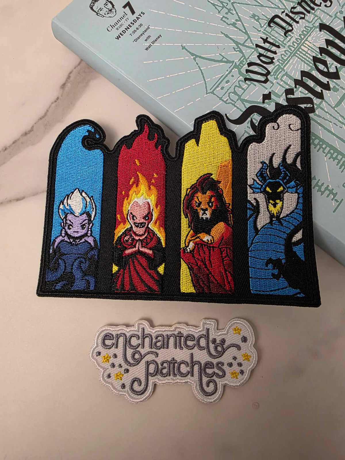 5" Kawaii Villains Dragon Sea Witch Lion Iron On Patch
