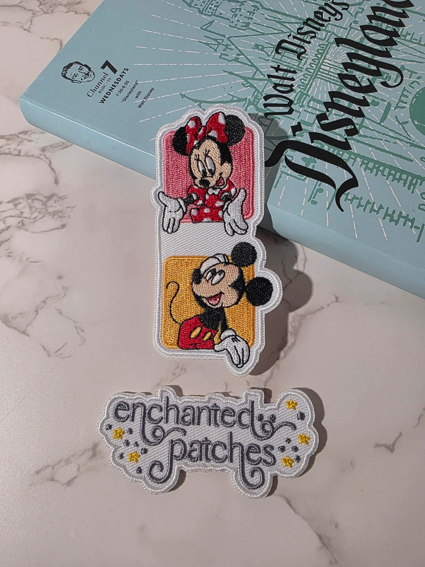 3" Boy Girl Mouse Couple Valentine Love Embroidered Iron On Patch