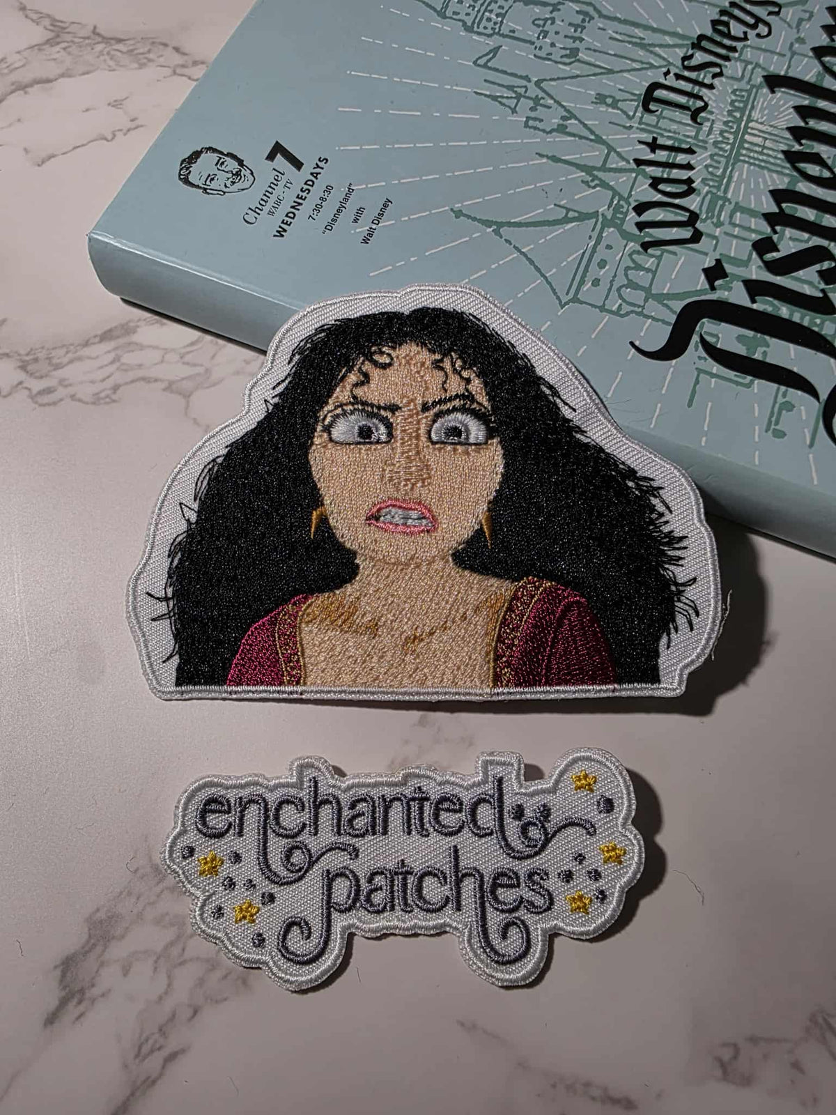4" Long Hair Princess Evil Step Mother Mom Villain Iron On Patch