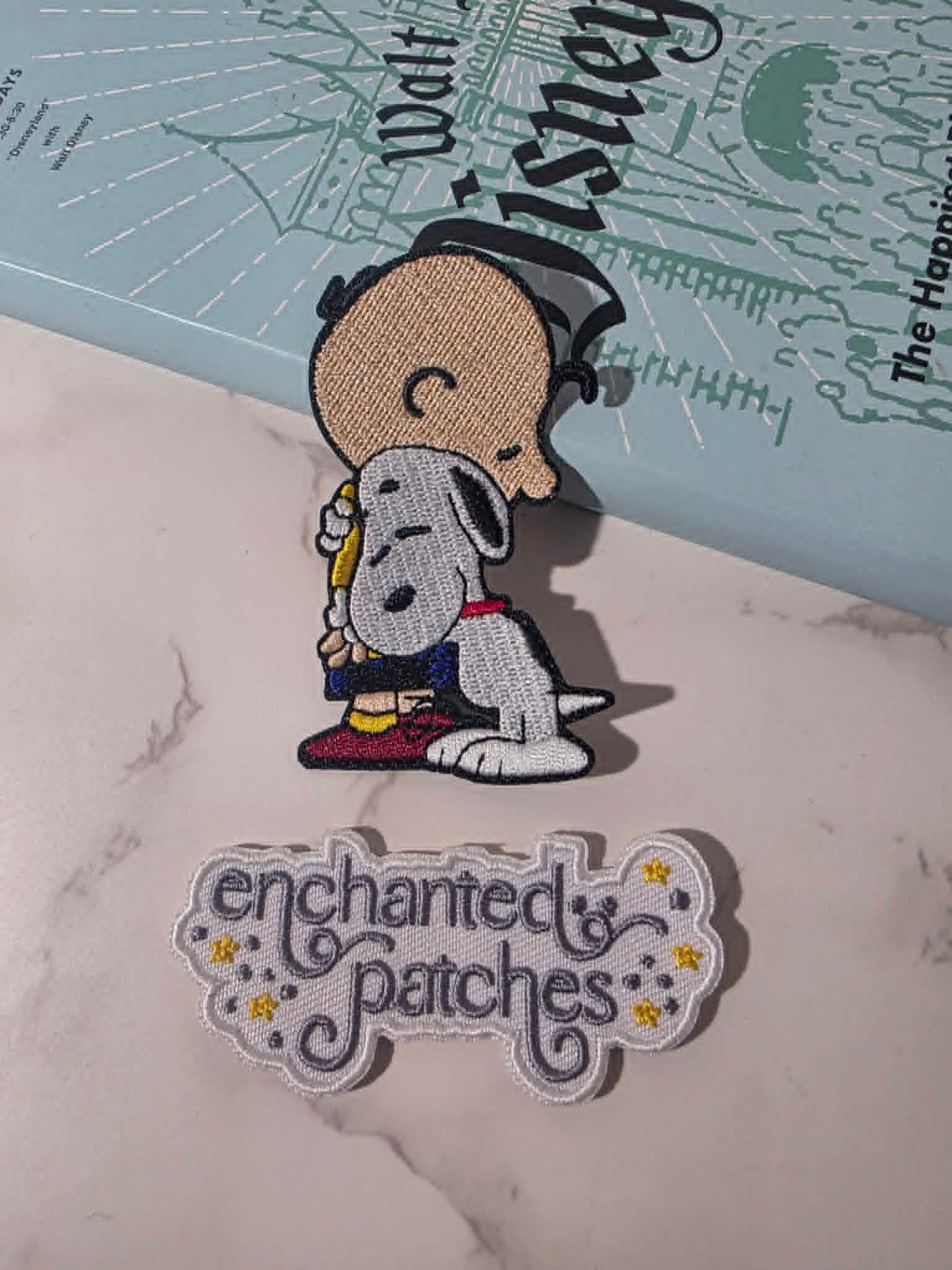 NEW DROP - 3" Beagle Dog with Charlie Brown Friend Hug Embroidered Iron On Patch