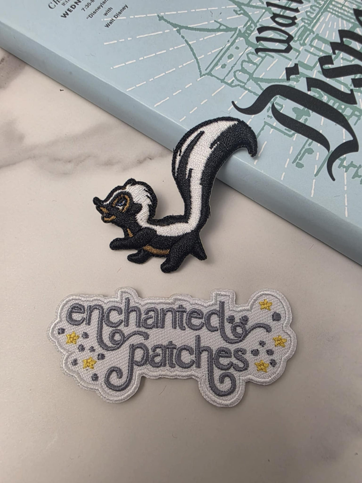 2" Cute Flower Bambi Friend Skunk Embroidered Iron On Patch