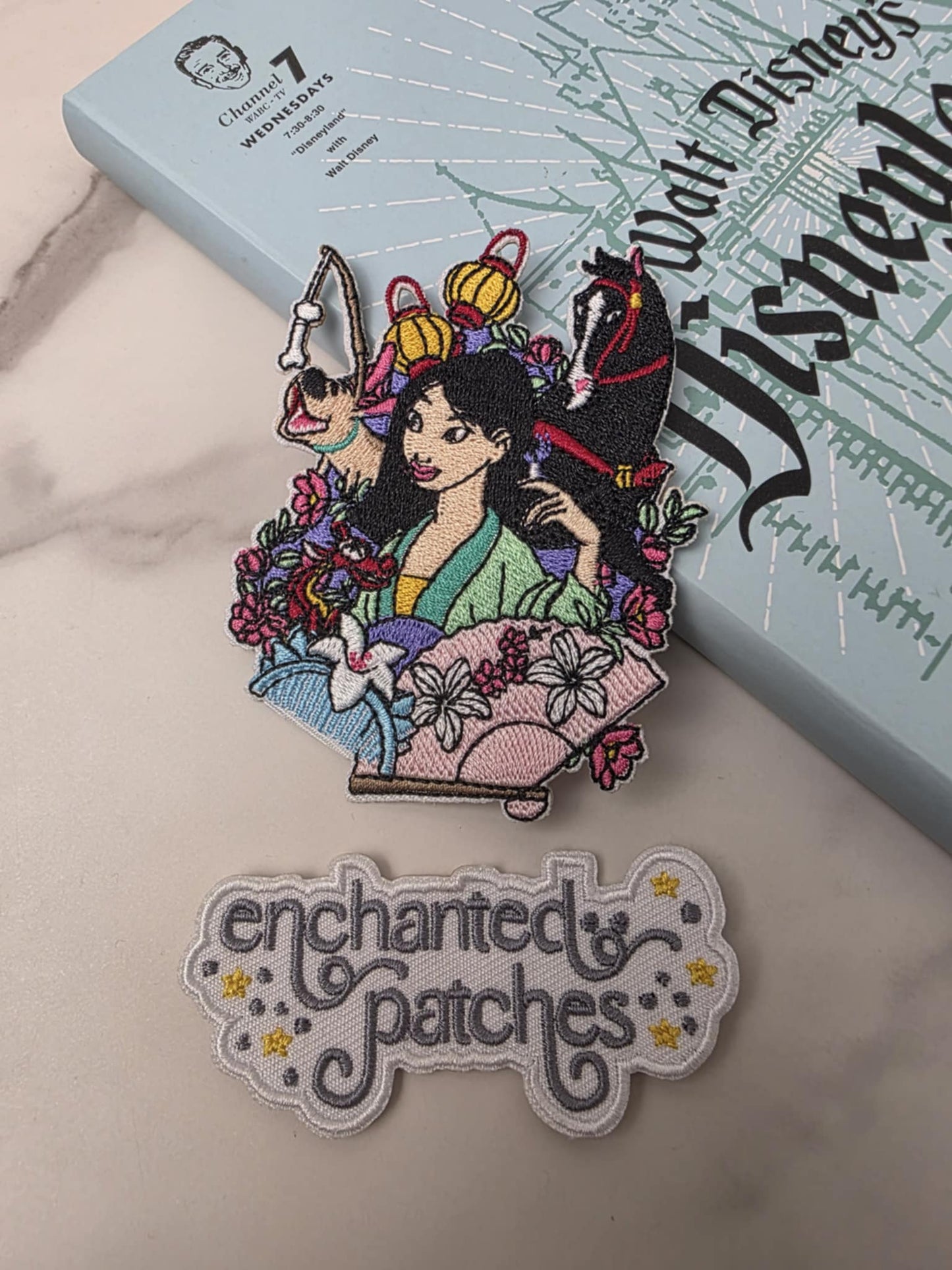 3.5" Asian Chinese Princess and Friends Embroidered Iron On Patch