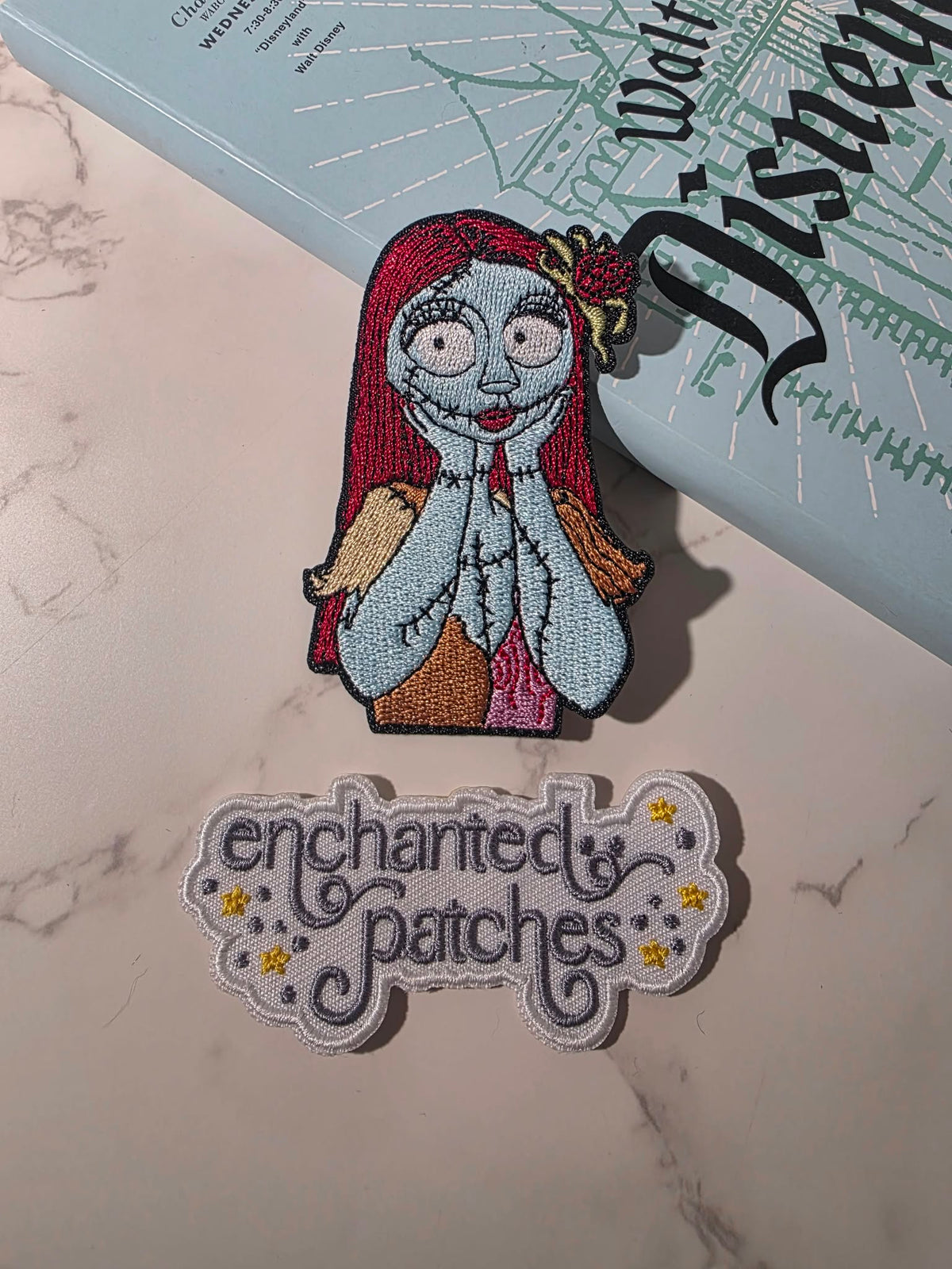 3" NBC Christmas Skull Girl Monster Hands on Face Embroidered Iron On Patch