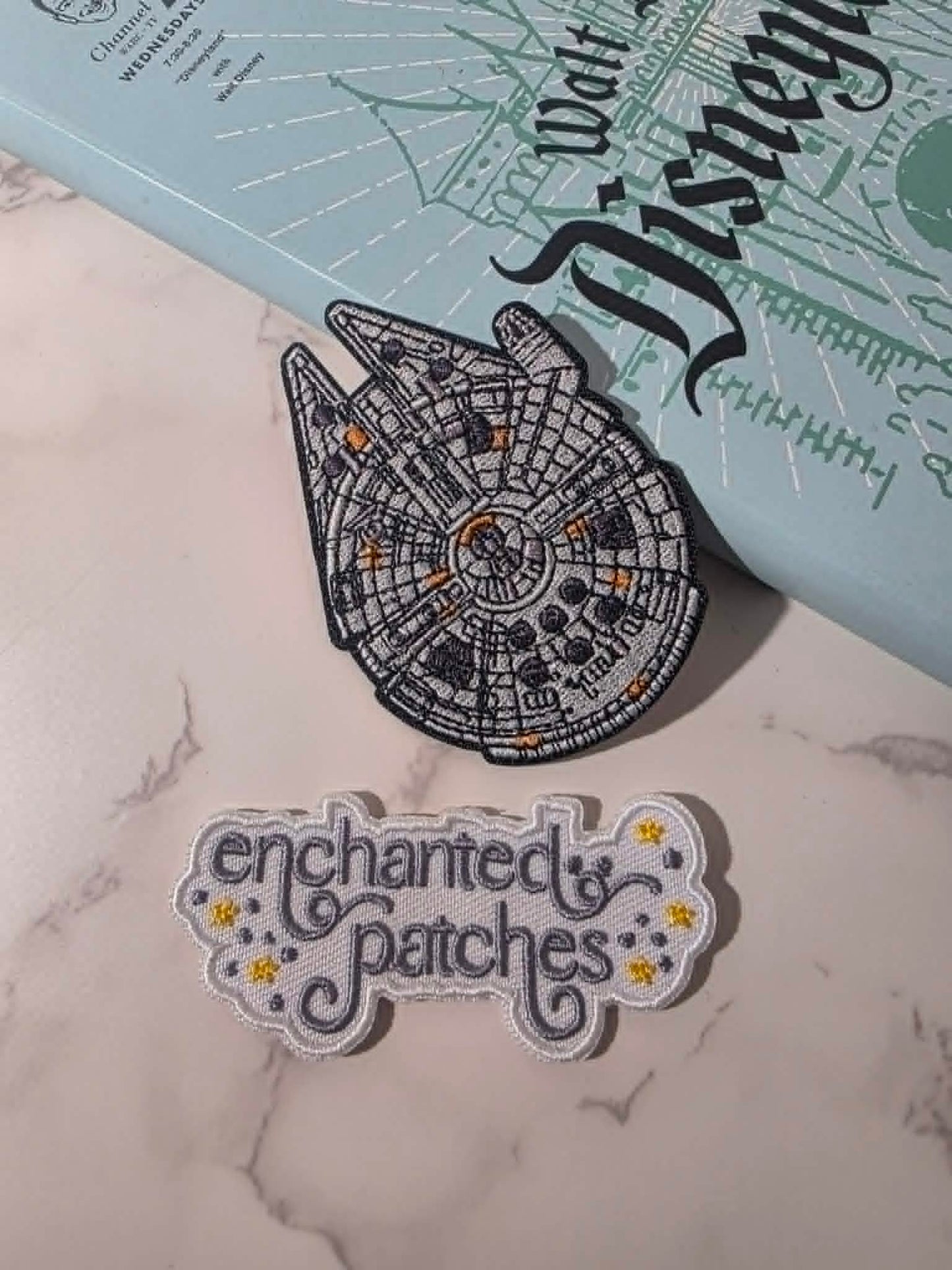 NEW DROP - 3" SW Star Galaxy Millennium Falcon Spaceship Embroidered Iron On Patch
