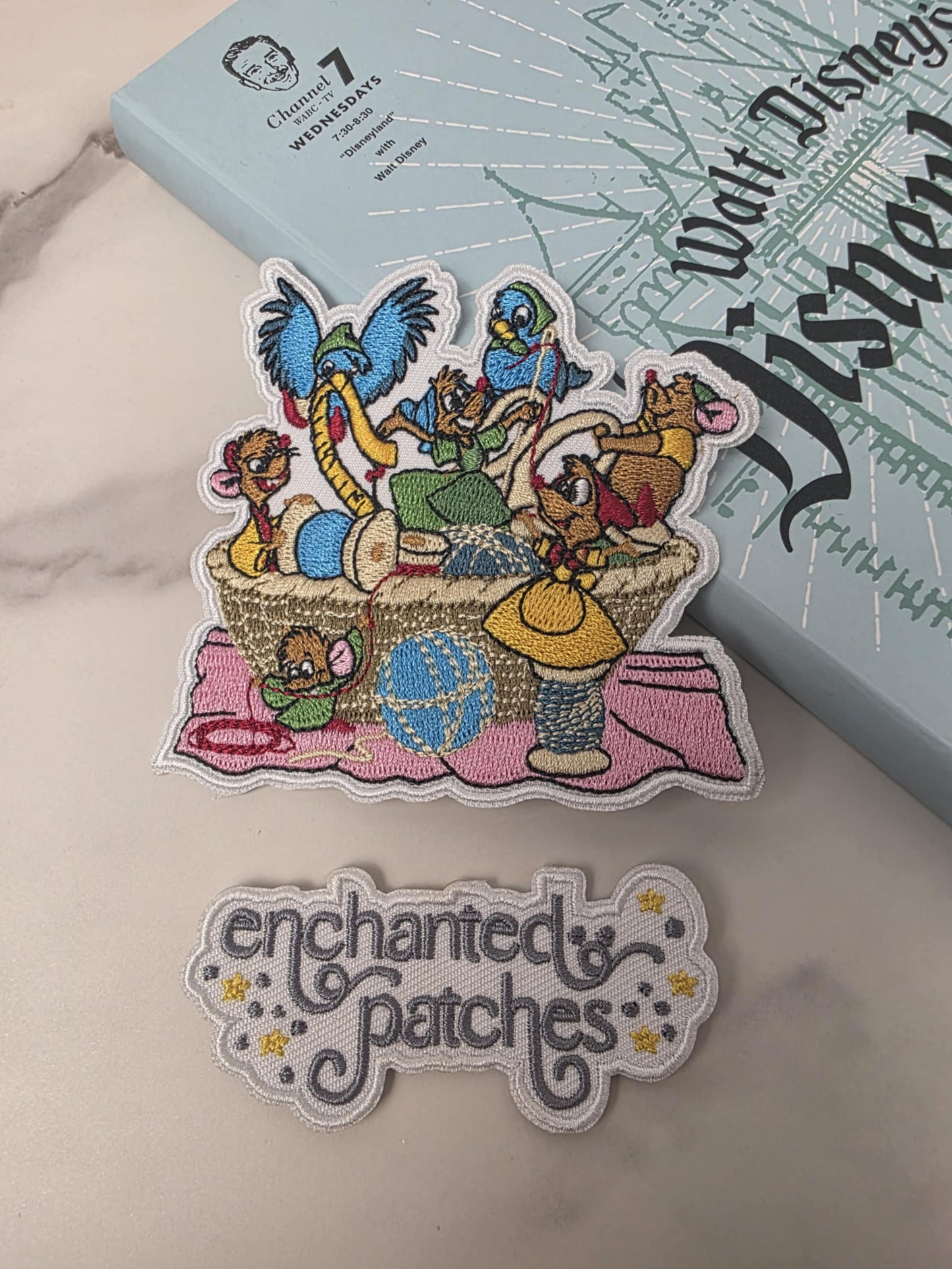 3.5" Glass Slipper Princess Mouse Friends Sewing Embroidered Iron On Patch