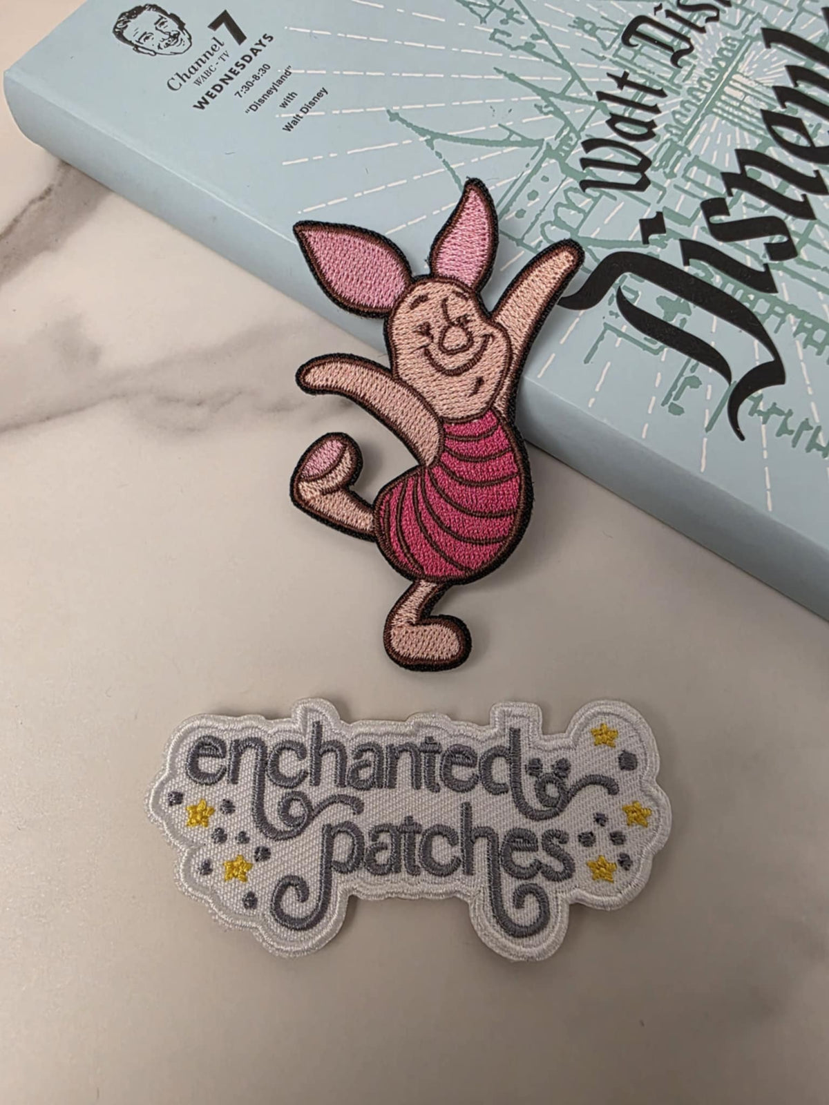 LAST ONE - 3" Winnie the Pooh's Friend Pig Piglet Sidekick Embroidered Iron On Patch