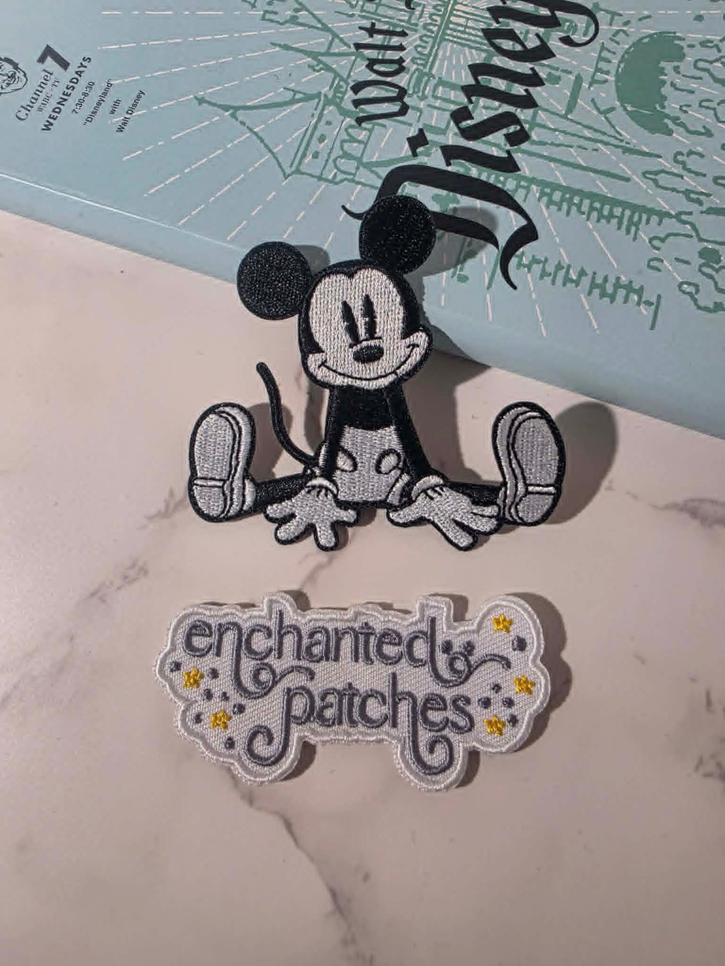 NEW DROP - 3" Boy Mouse Sitting Down Embroidered Iron On Patch