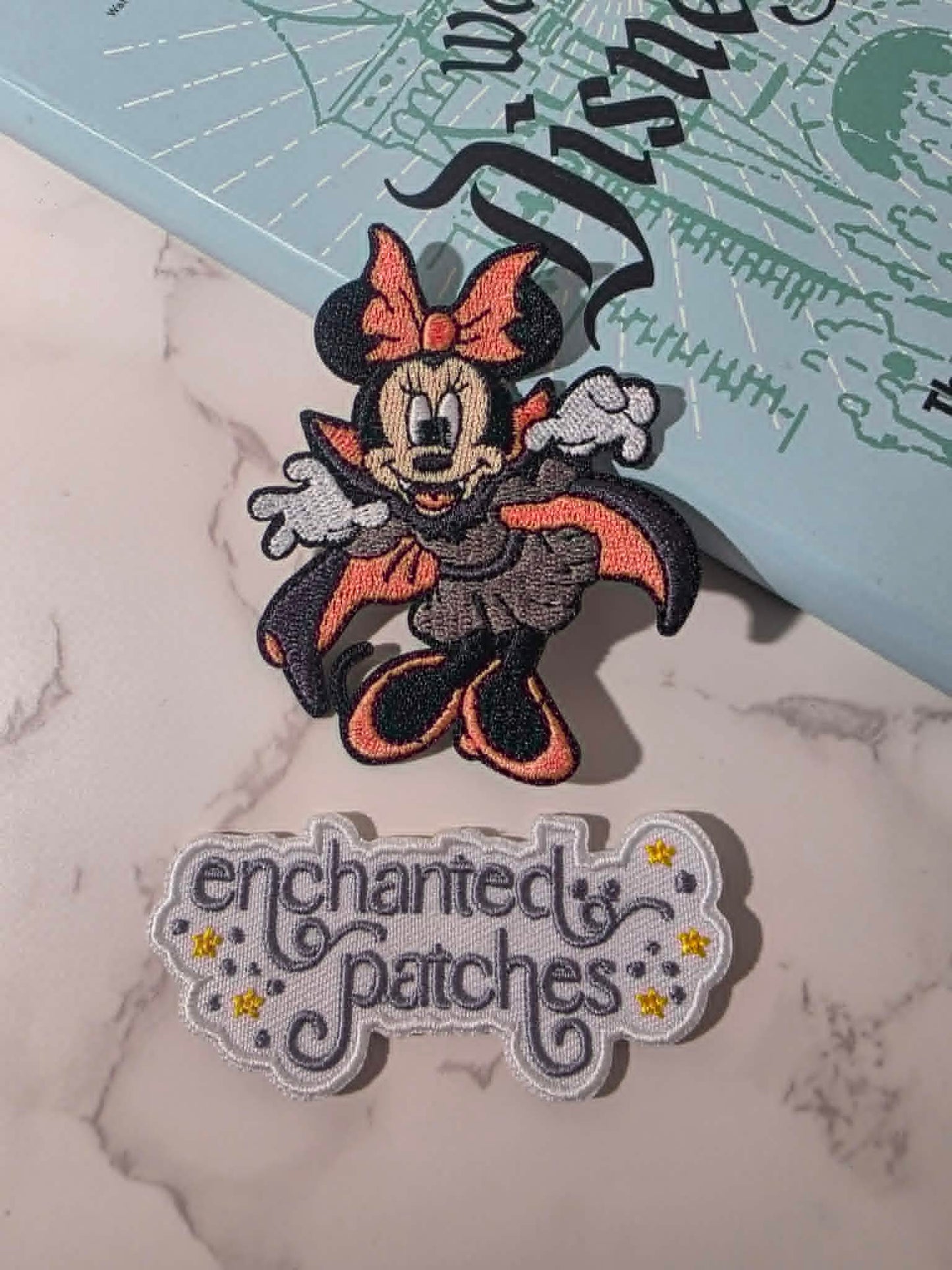 2pc - 3" Mickey Mouse Girl Boy Vampire Costume Halloween Embroidered Iron On Patch