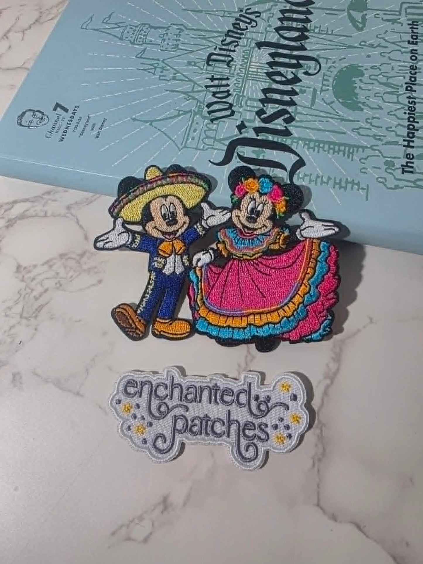NEW DROP - 4" Mickey and Minnie Mexican Cinco De Mayo Dance Dress Embroidered Iron On Patch