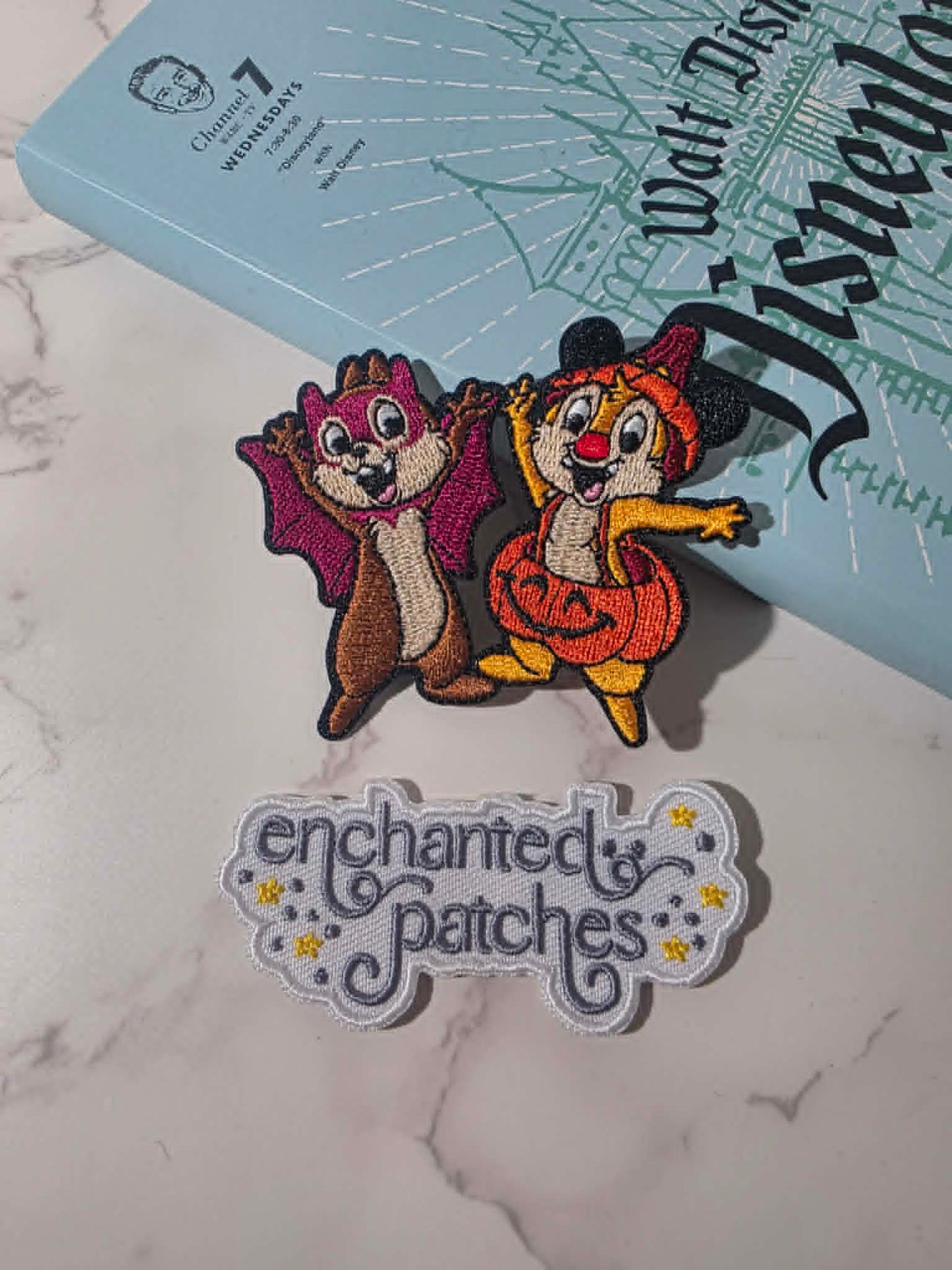 NEW DROP - 3" Chipmunks in Halloween Costume Embroidered Iron On Patch