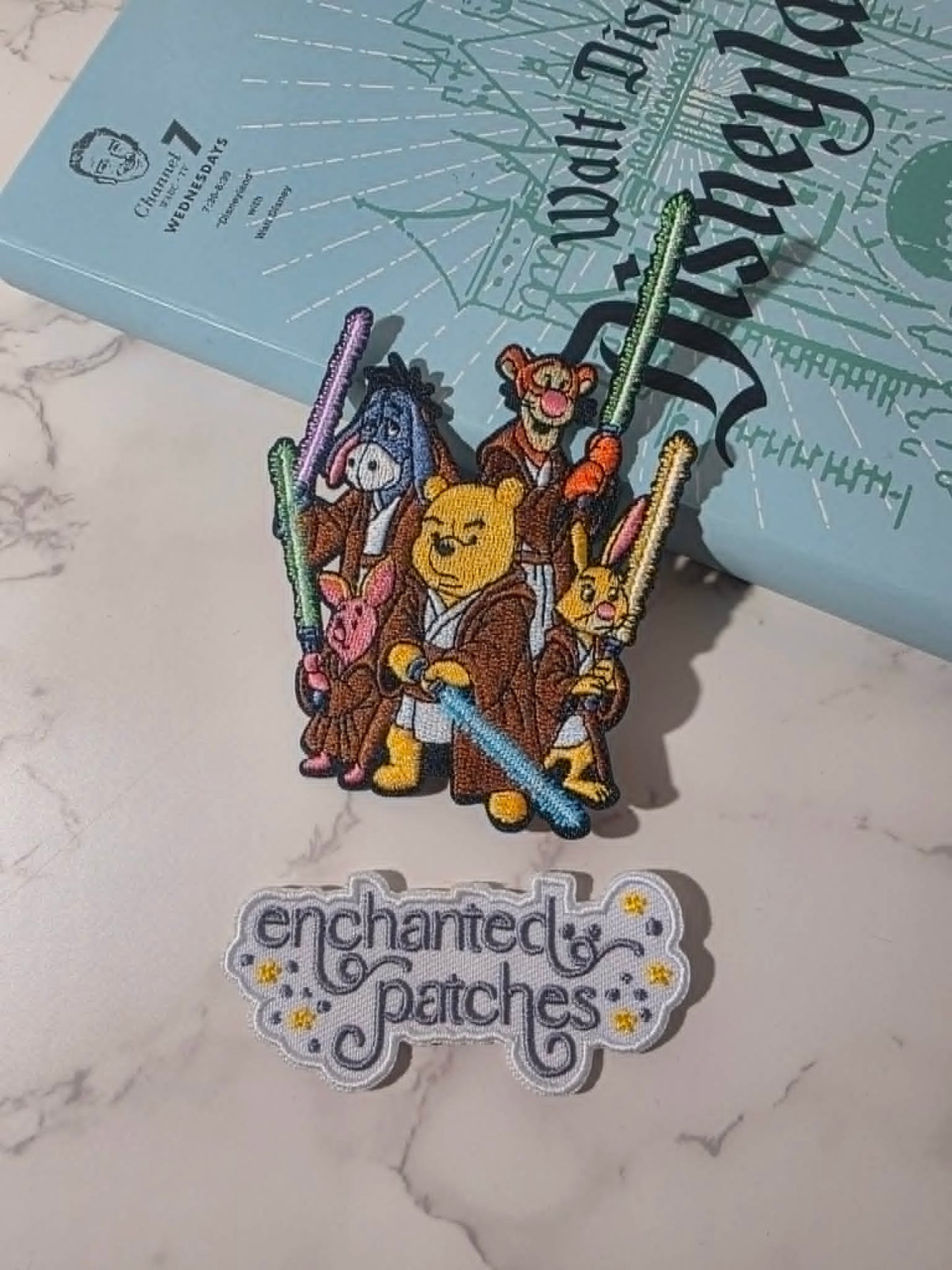 NEW DROP - 4" Winnie the Pooh and Friends Star Wars Costume Embroidered Iron On Patch