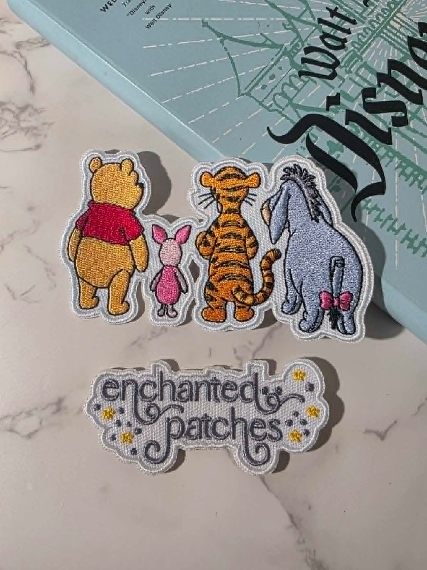 NEW DROP - 4" Besties Winnie the Pooh and Friends Back Embroidered Iron on Patch