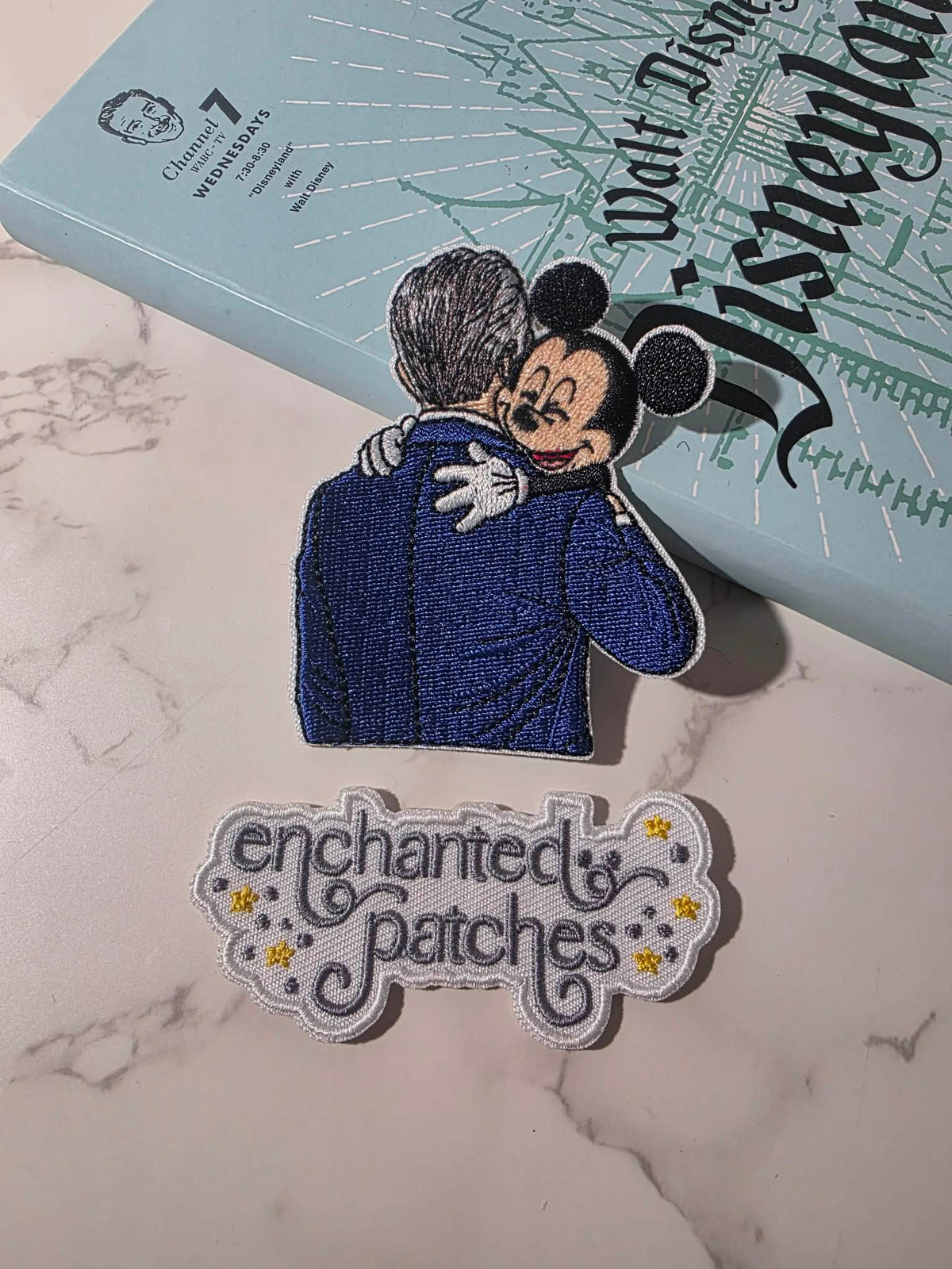 NEW DROP - 3" Mickey Mouse Hugging Walt Disney Embroidered Iron on Patch
