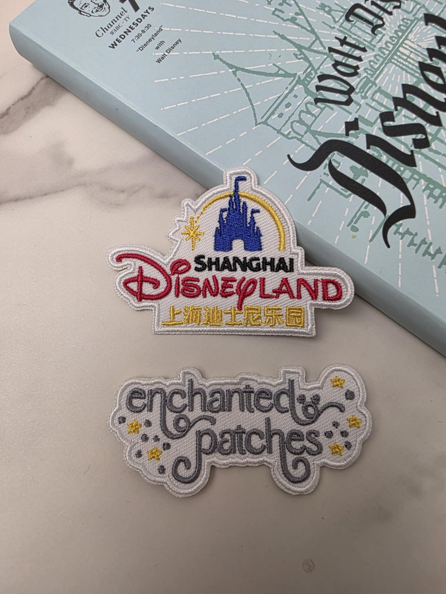 3" Happiest Park in Shanghai China Castle Logo Embroidered Iron On Patch