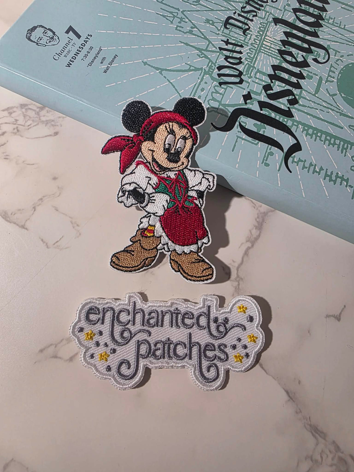 NEW DROP - 3" Minnie Mouse Pirate Costume DCL Embroidered Iron On Patch