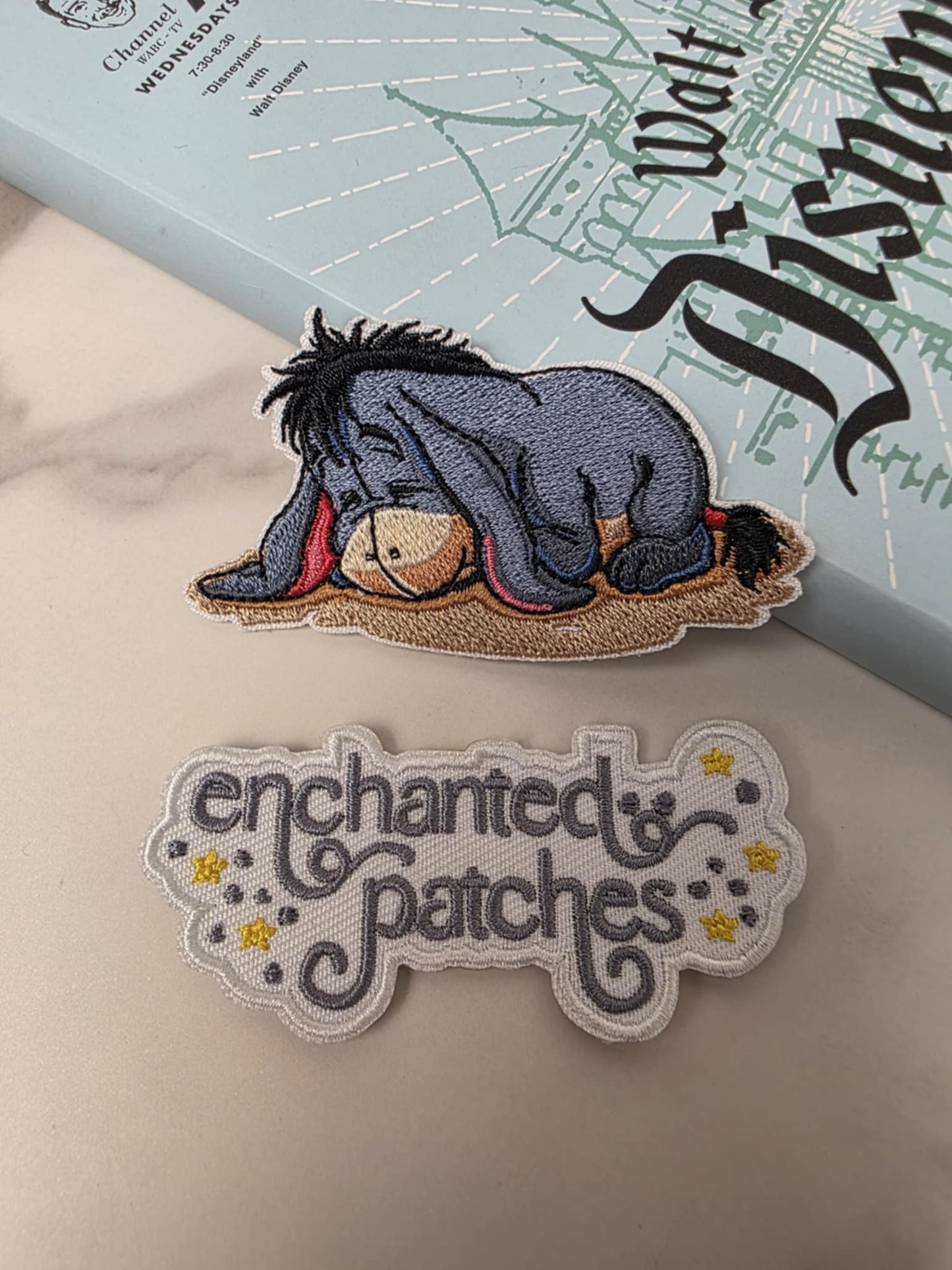 3" Sleeping Donkey Eeyore from Winnie the Pooh Iron On Patch