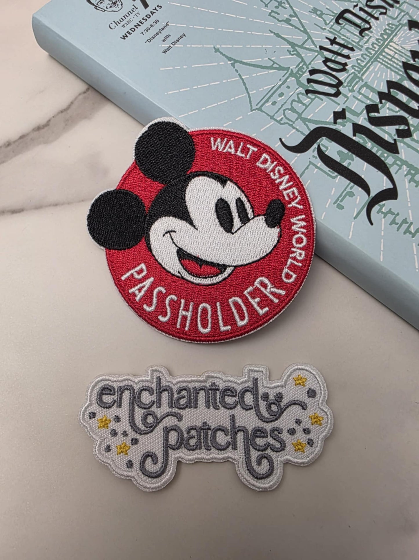 3" Happiest World Park Vintage Annual Pass Ticket Card Embroidered Iron On Patch