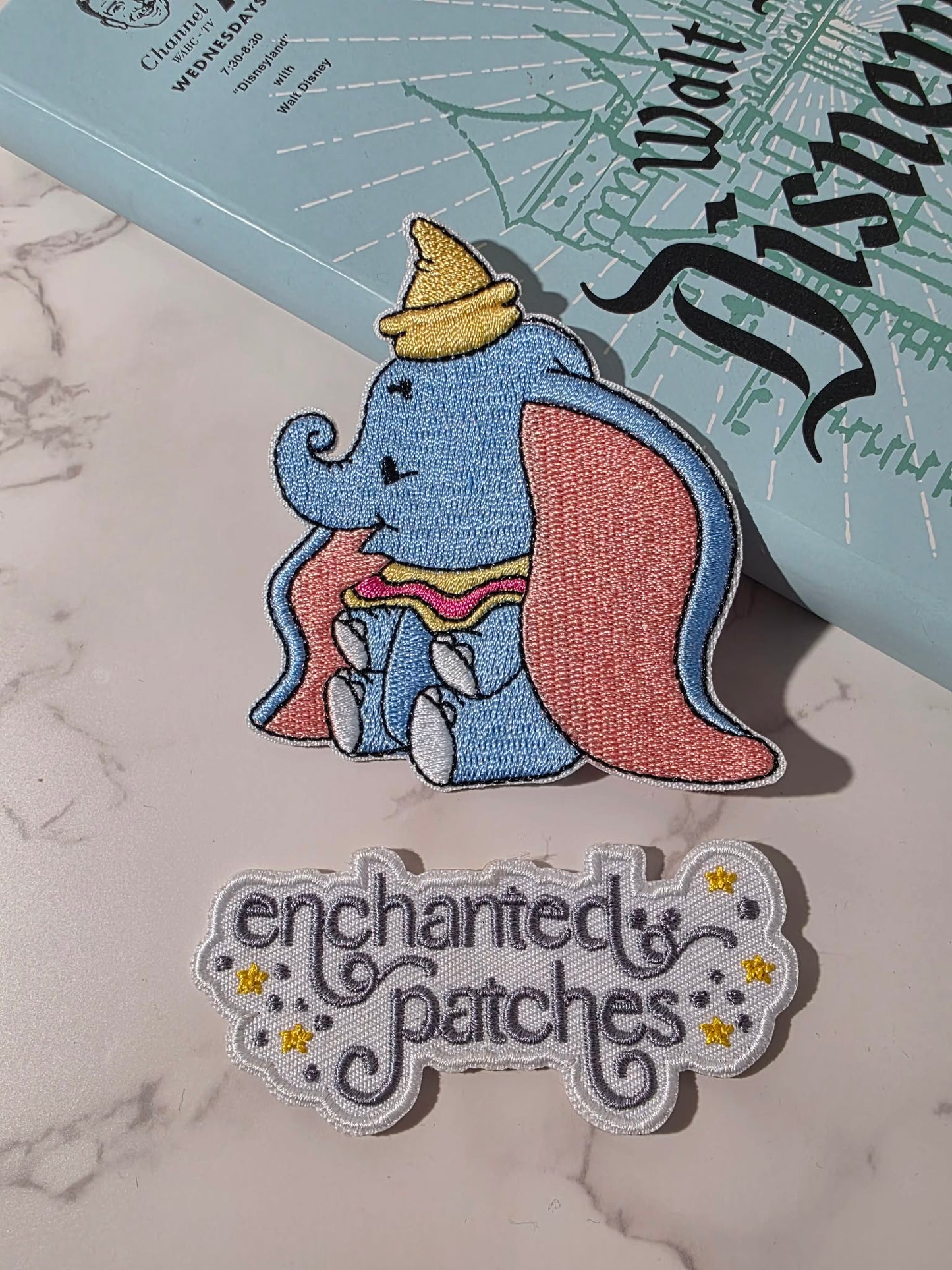 3" Kawaii Elephant Mom and Big Ears Baby Mother's Day Iron On Patch