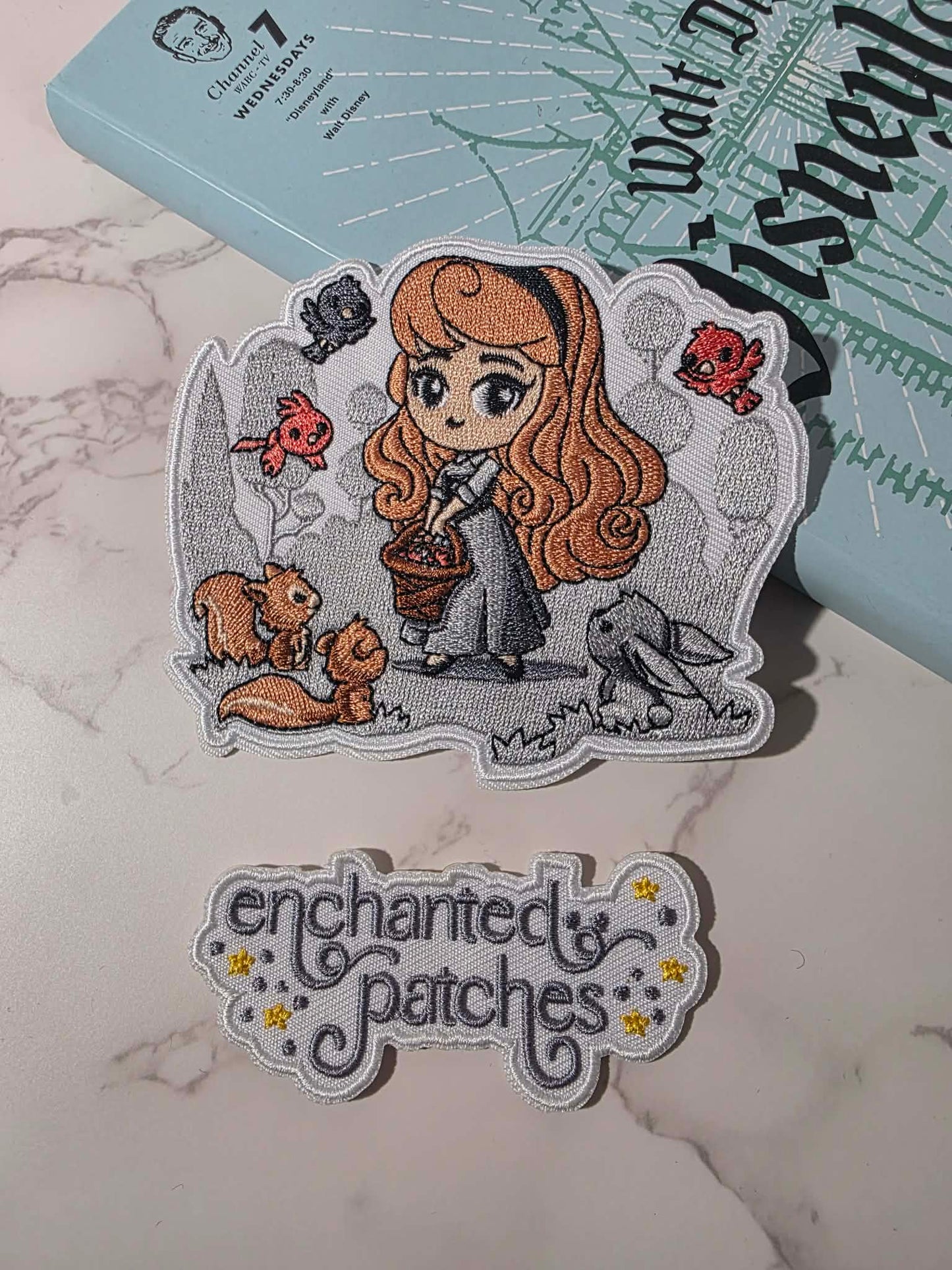 4" Kawaii Happiest Park Aurora Sleeping Beauty Princess Embroidered Iron On Patch