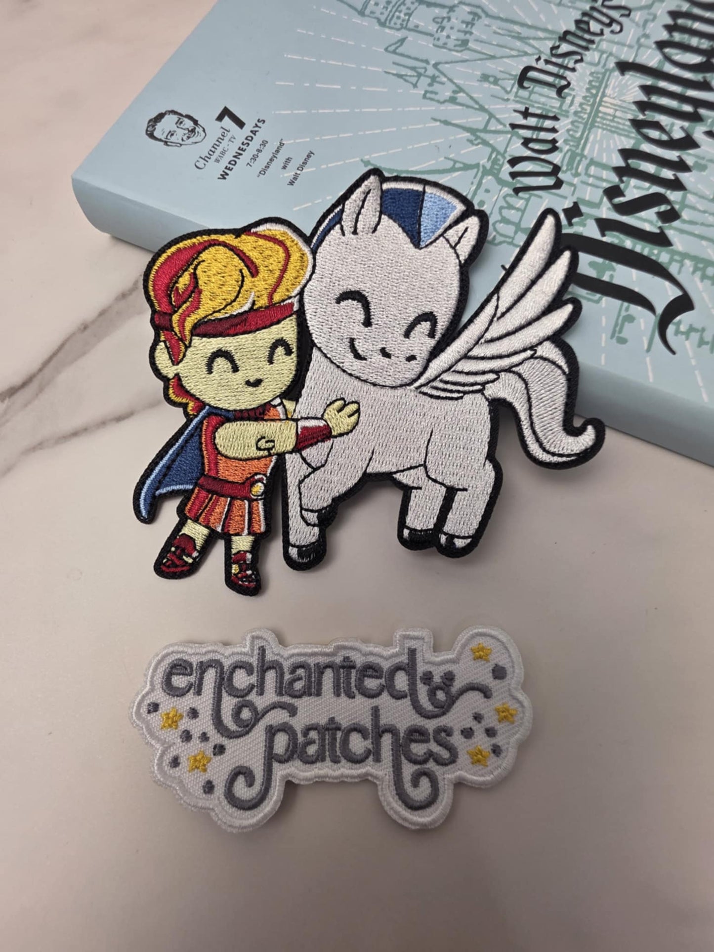 LOW IN STOCK - 4" Kawaii Muscle Man with Horse Embroidered Iron On Patch