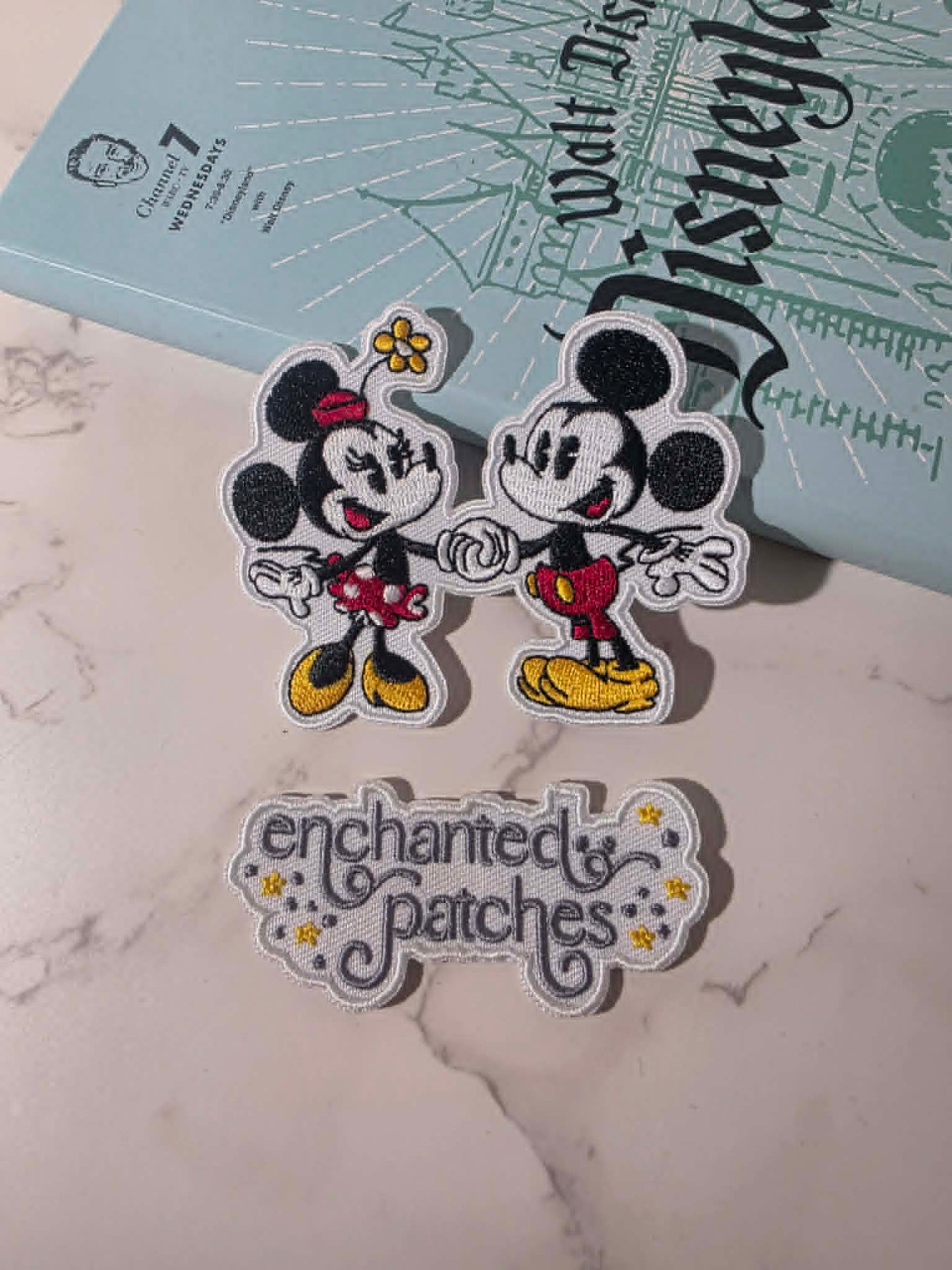 RESTOCKED - 3.5" Classic Retro Girl and Boy Mouse Holding Hands Cartoon Character Iron On Patch