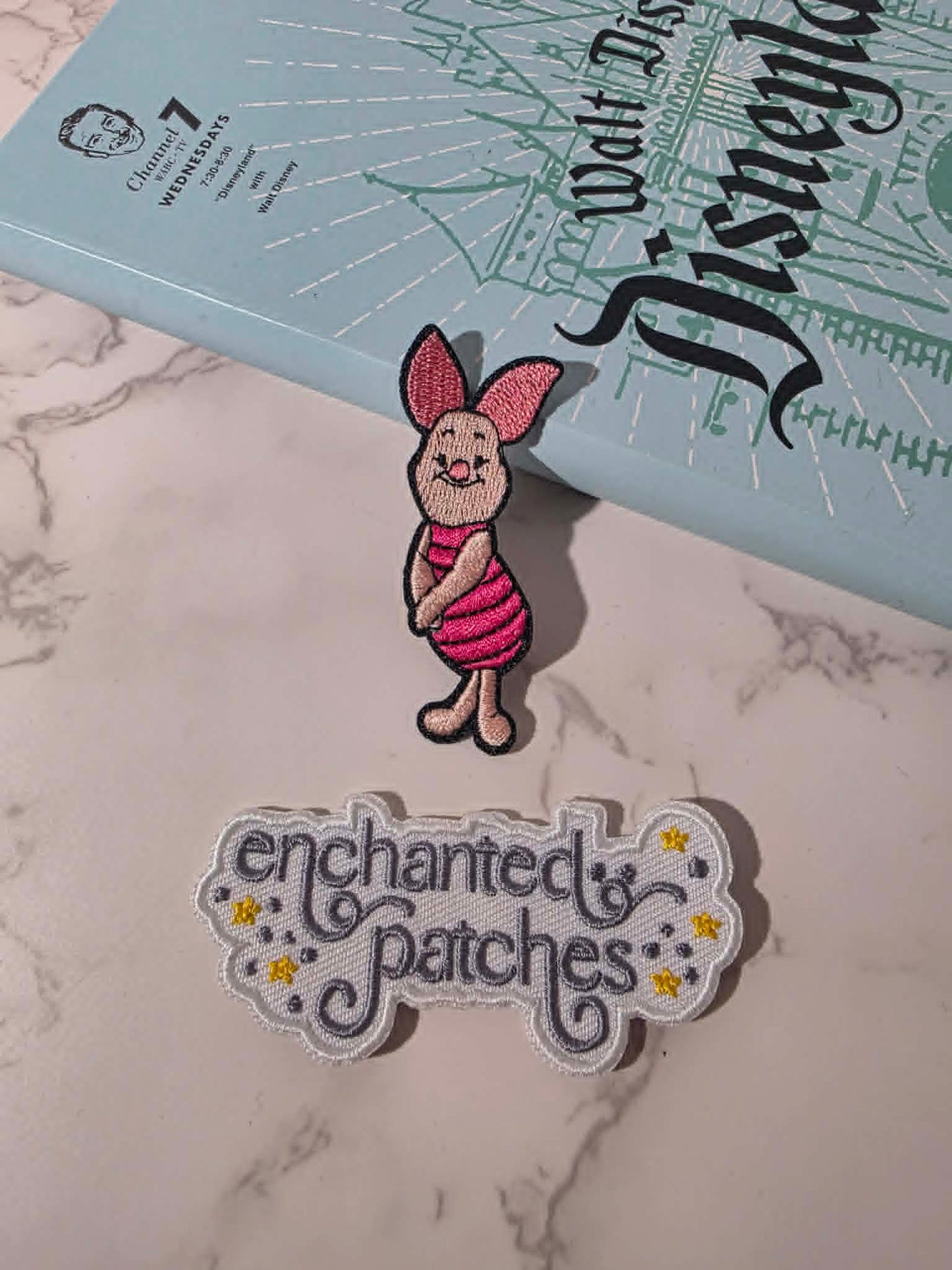 3" Kawaii Winnie the Pooh Piglet Friend Embroidered Iron on Patch