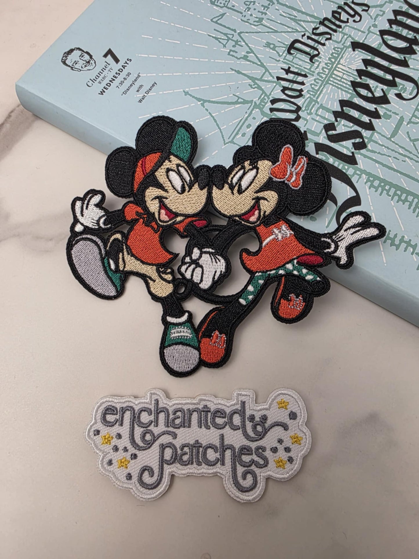 4" Happiest Park Magical World Boy and Girl Mouse Marathon Weekend Iron On Patch