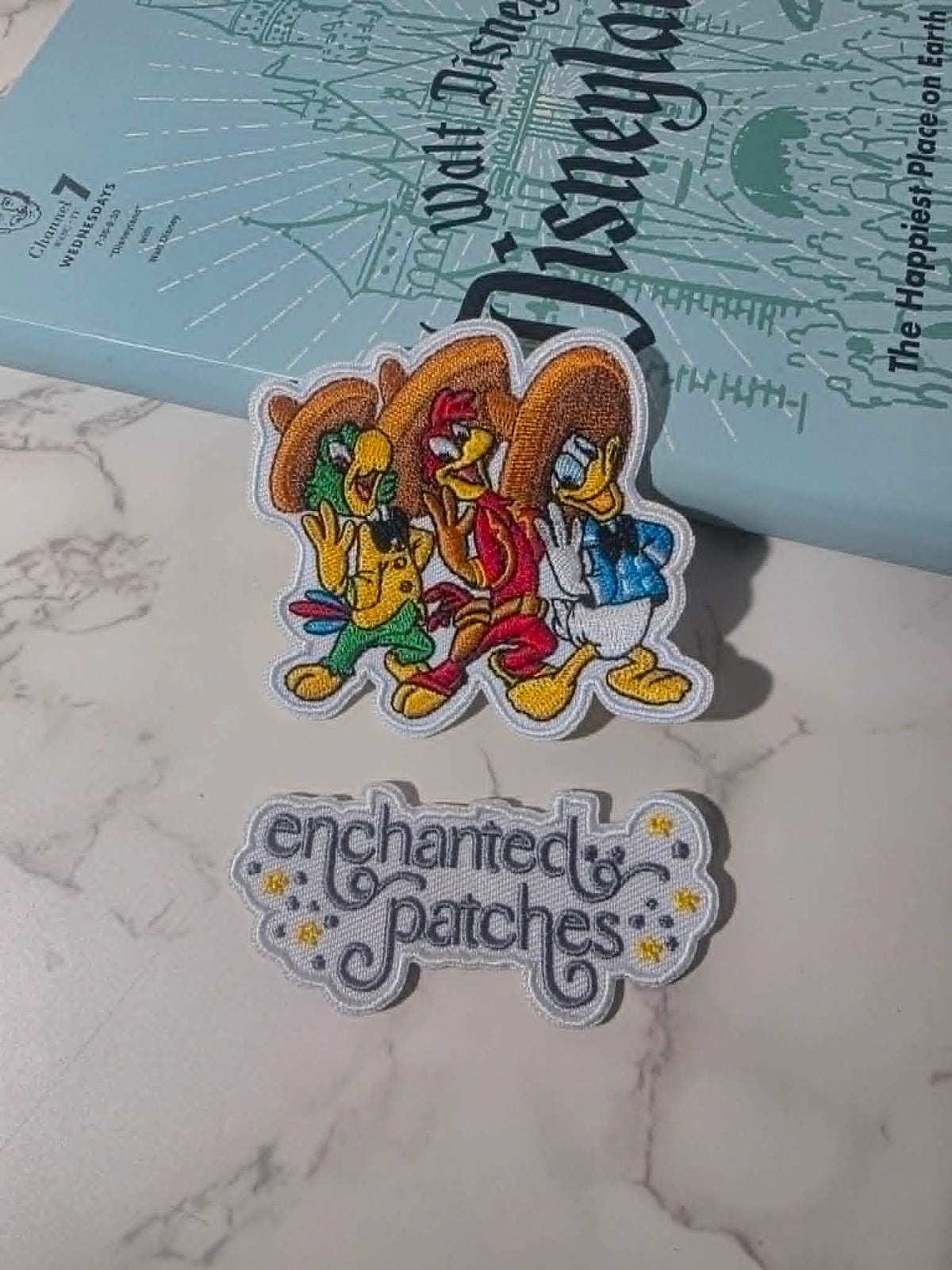 NEW DROP - 3" Three Caballeros Ducks Birds Embroidered Iron On Patch